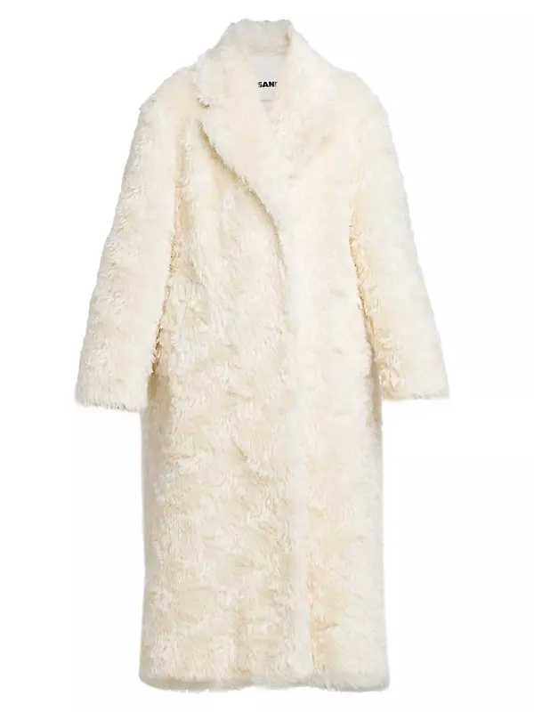 Shop Jil Sander Oversized Mohair-Cotton Coat | Saks Fifth Avenue
