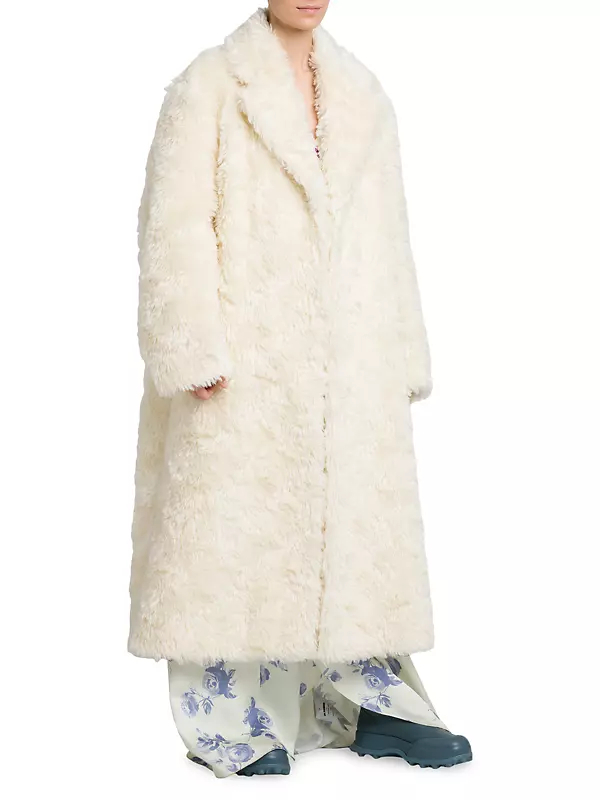 Shop Jil Sander Oversized Mohair-Cotton Saks | Avenue Coat Fifth