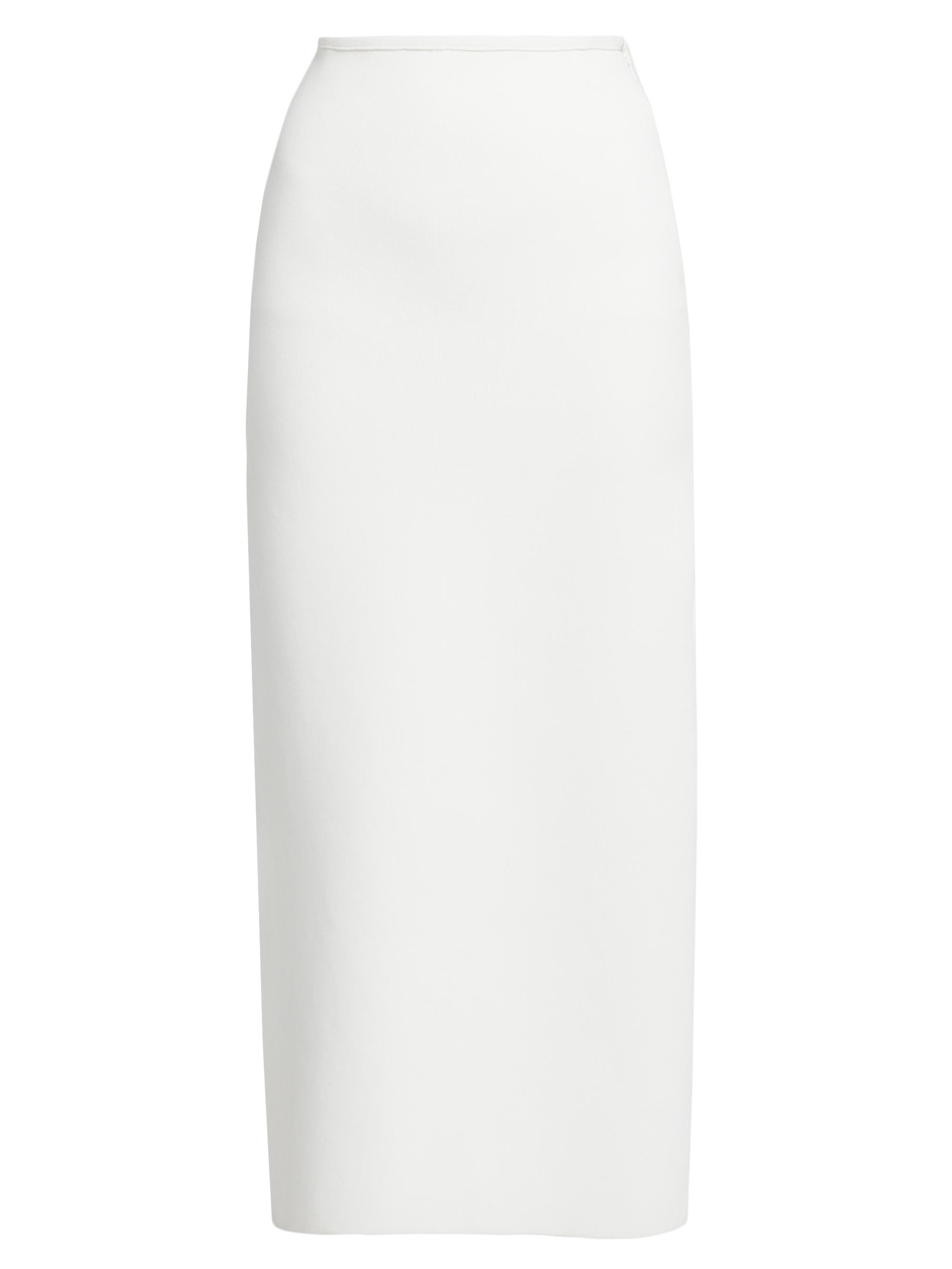 Jil Sander Women's Ribbed-Knit Midi-Skirt - Coconut