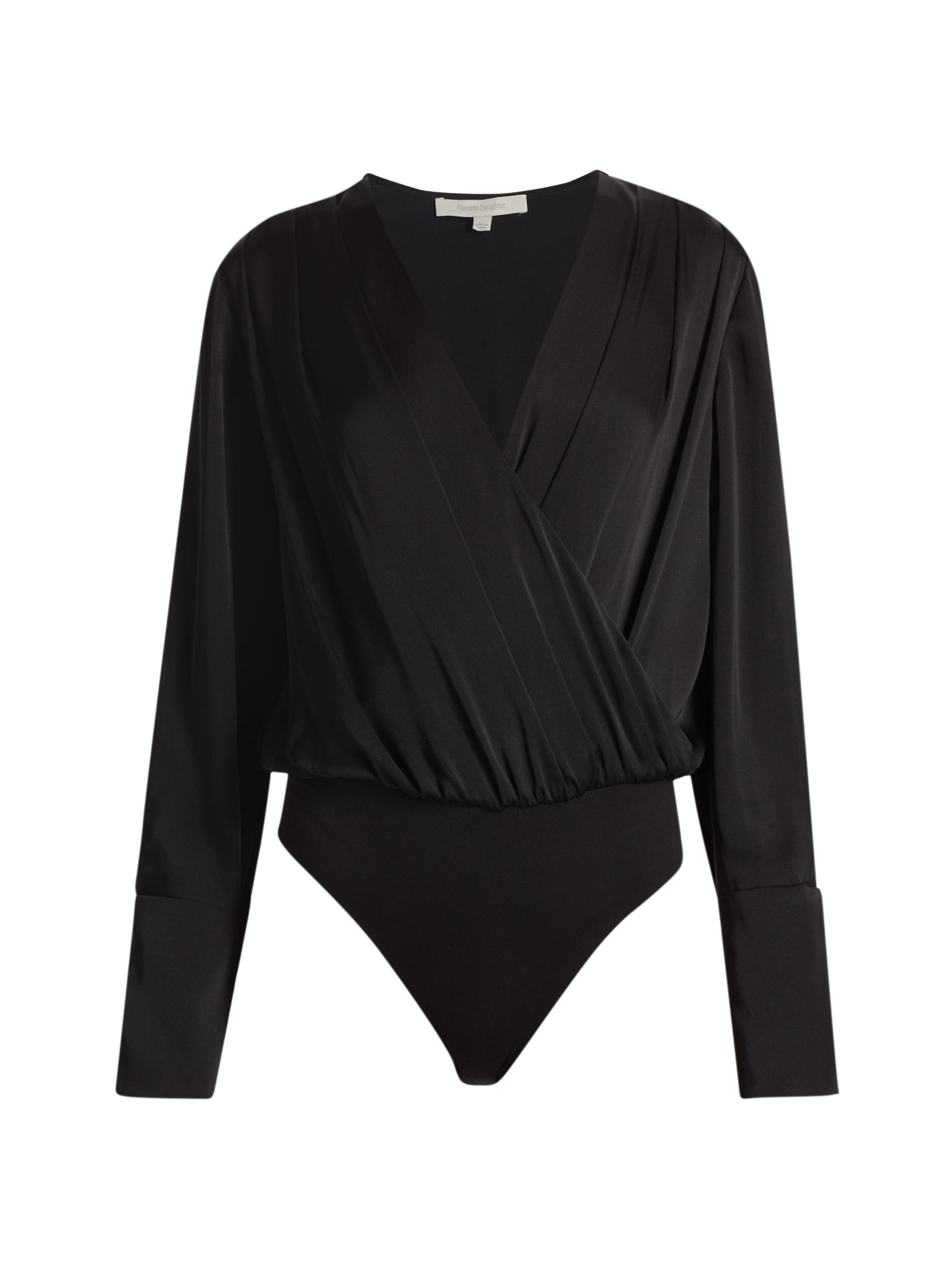 Favorite Daughter Women's Date Surplice Blouse - Black - Women's Clothing