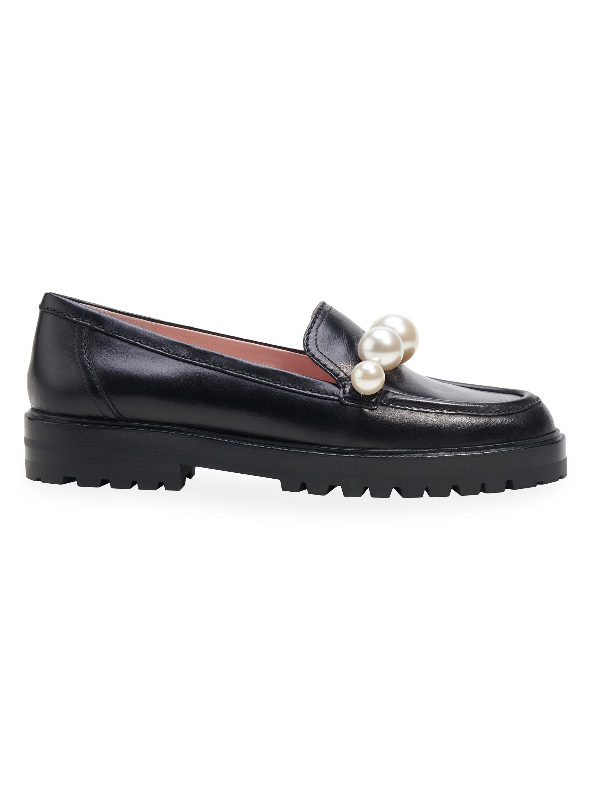 kate spade new york Posh Faux-Pearl Leather Loafers | Saks Fifth