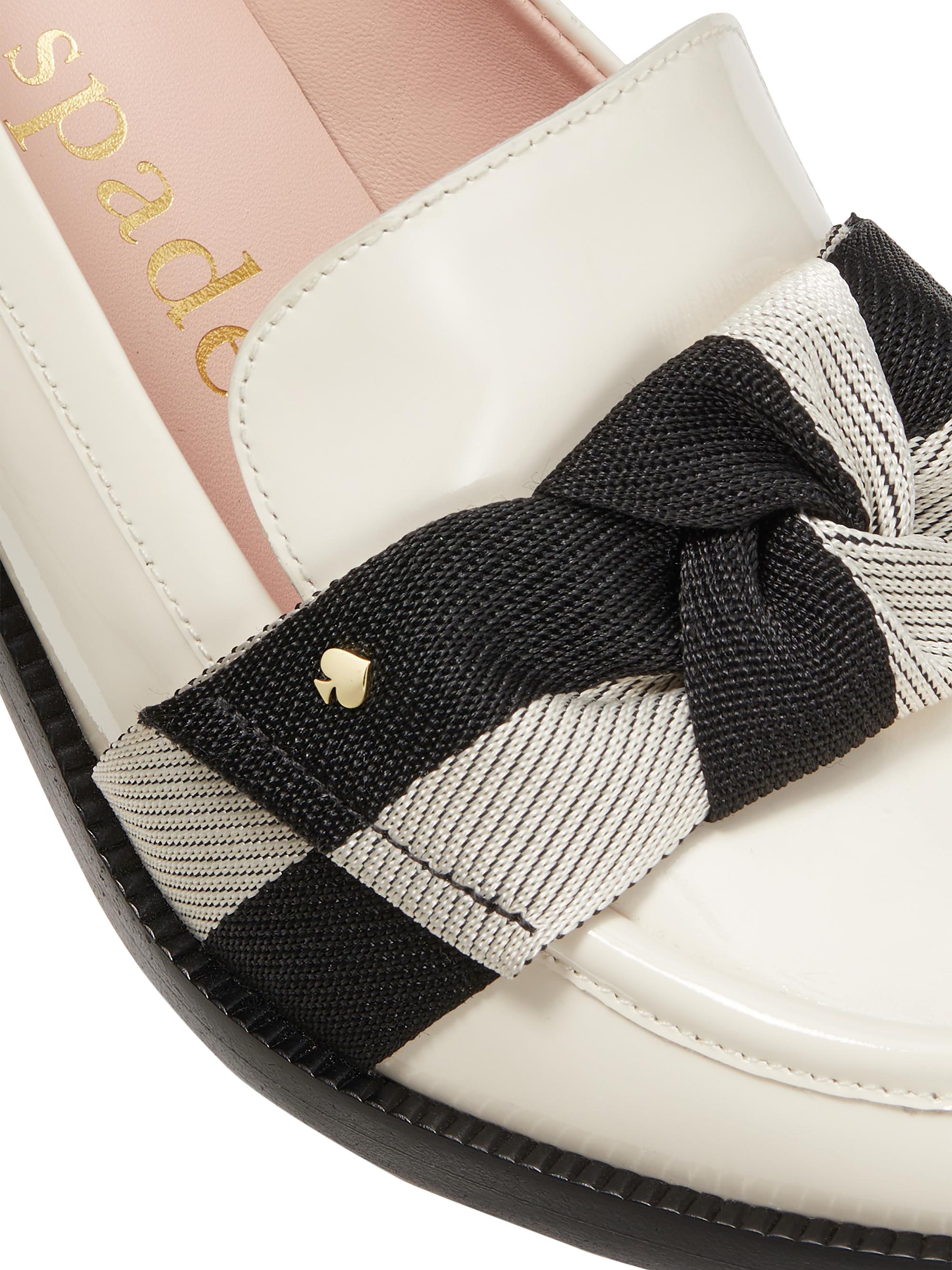 kate spade new york Leandra 89MM Leather Block-Heel Loafers | Saks