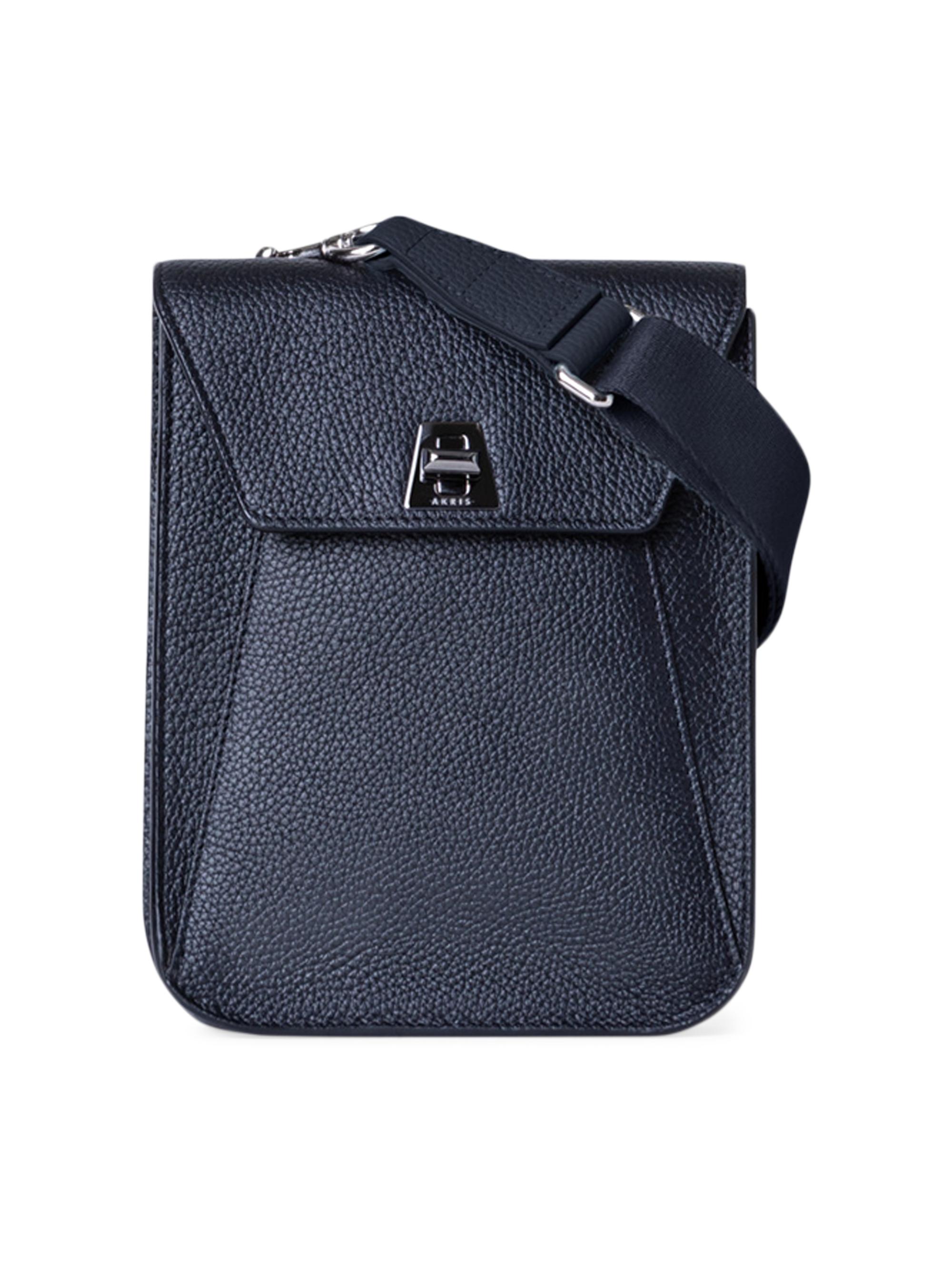 Akris Women's Mini Anouk Leather Messenger Bag - Black