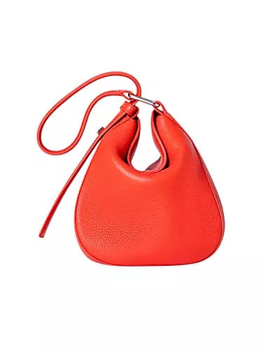 Mini Anna Leather Hobo Bag