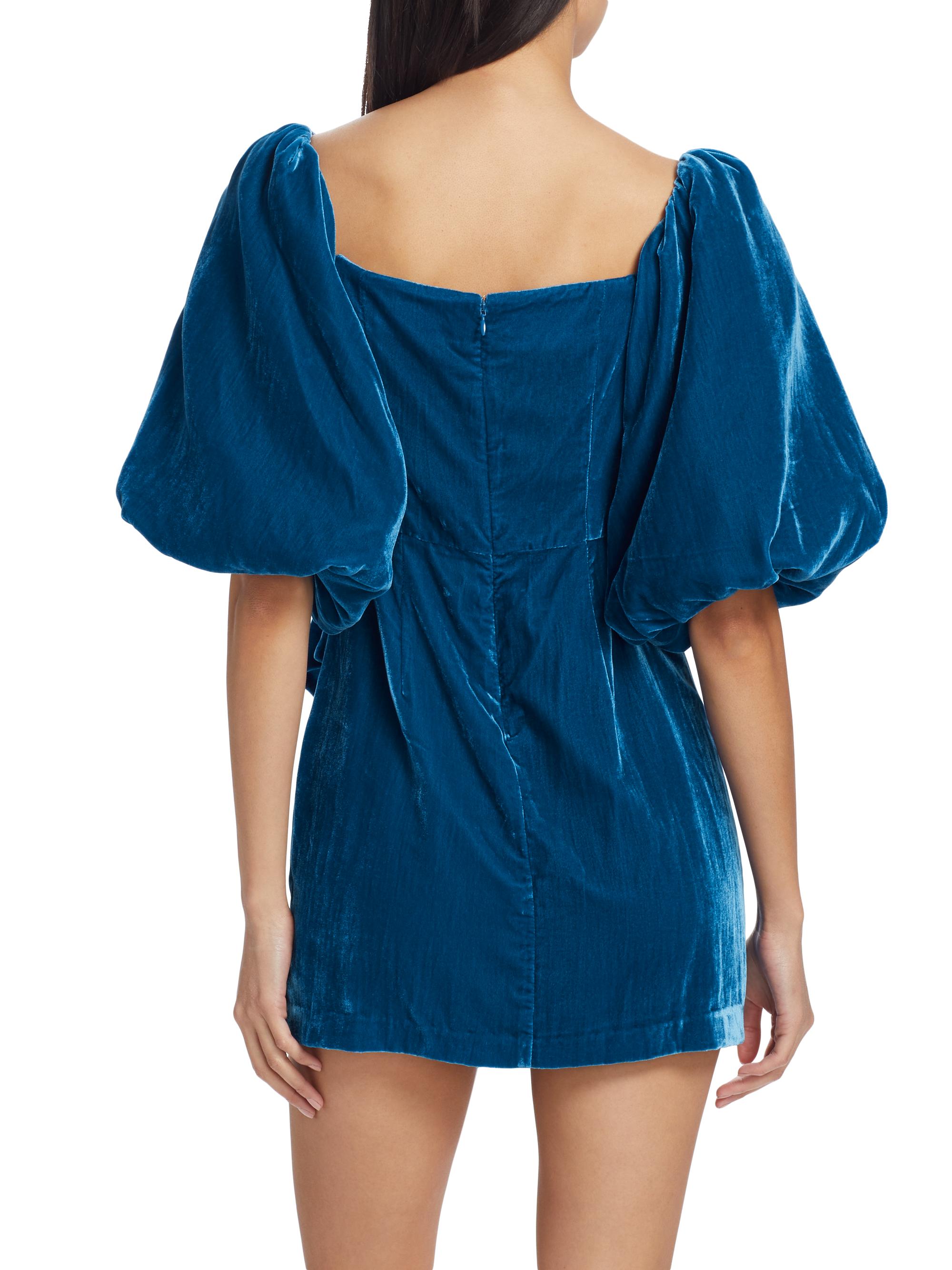 adrian blue mini dress Alejandrea Corset Mini Dress Blue main image 1