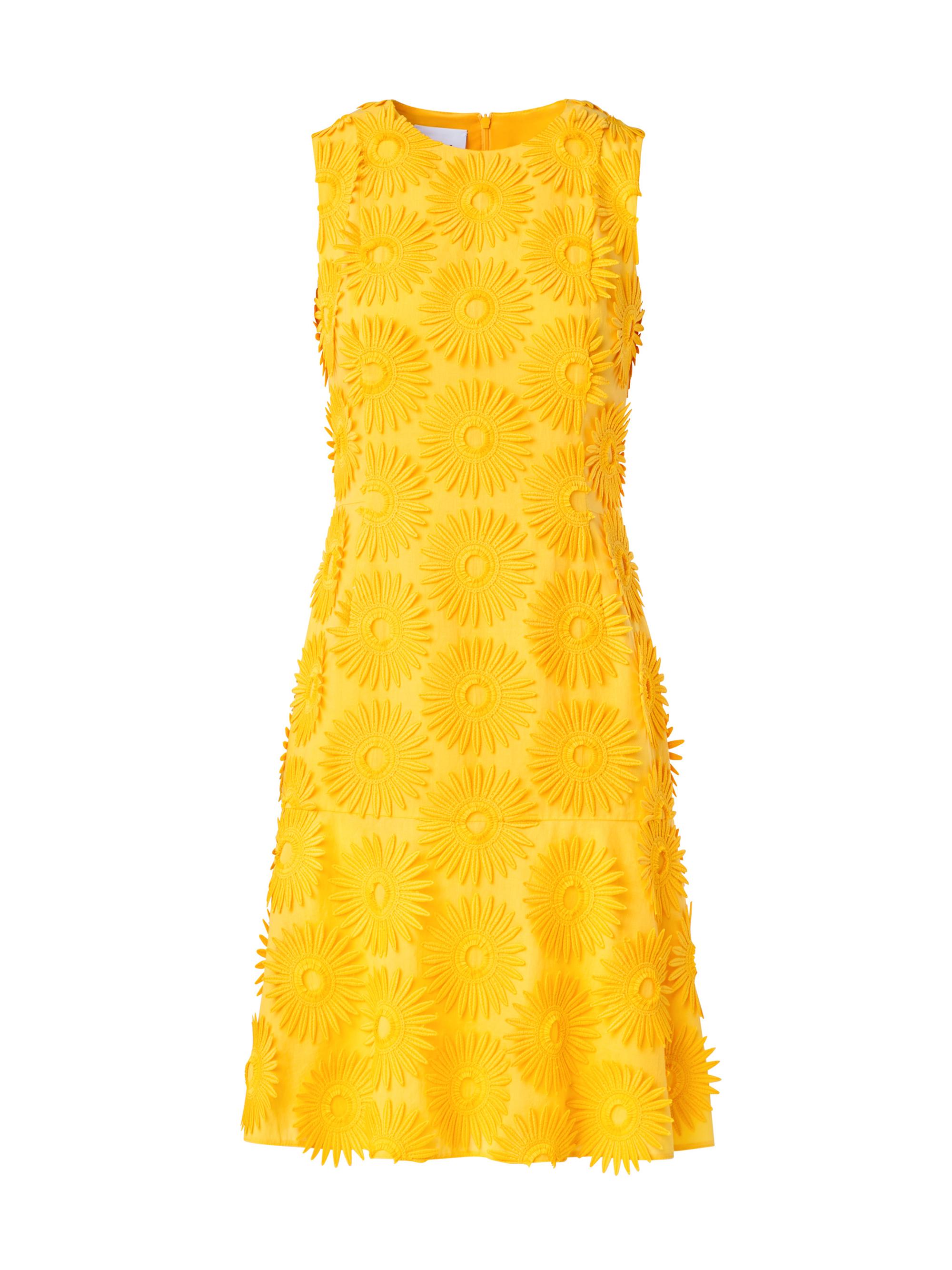 Akris punto Women's Sunflower Embroidered Sheath Dress - Sun