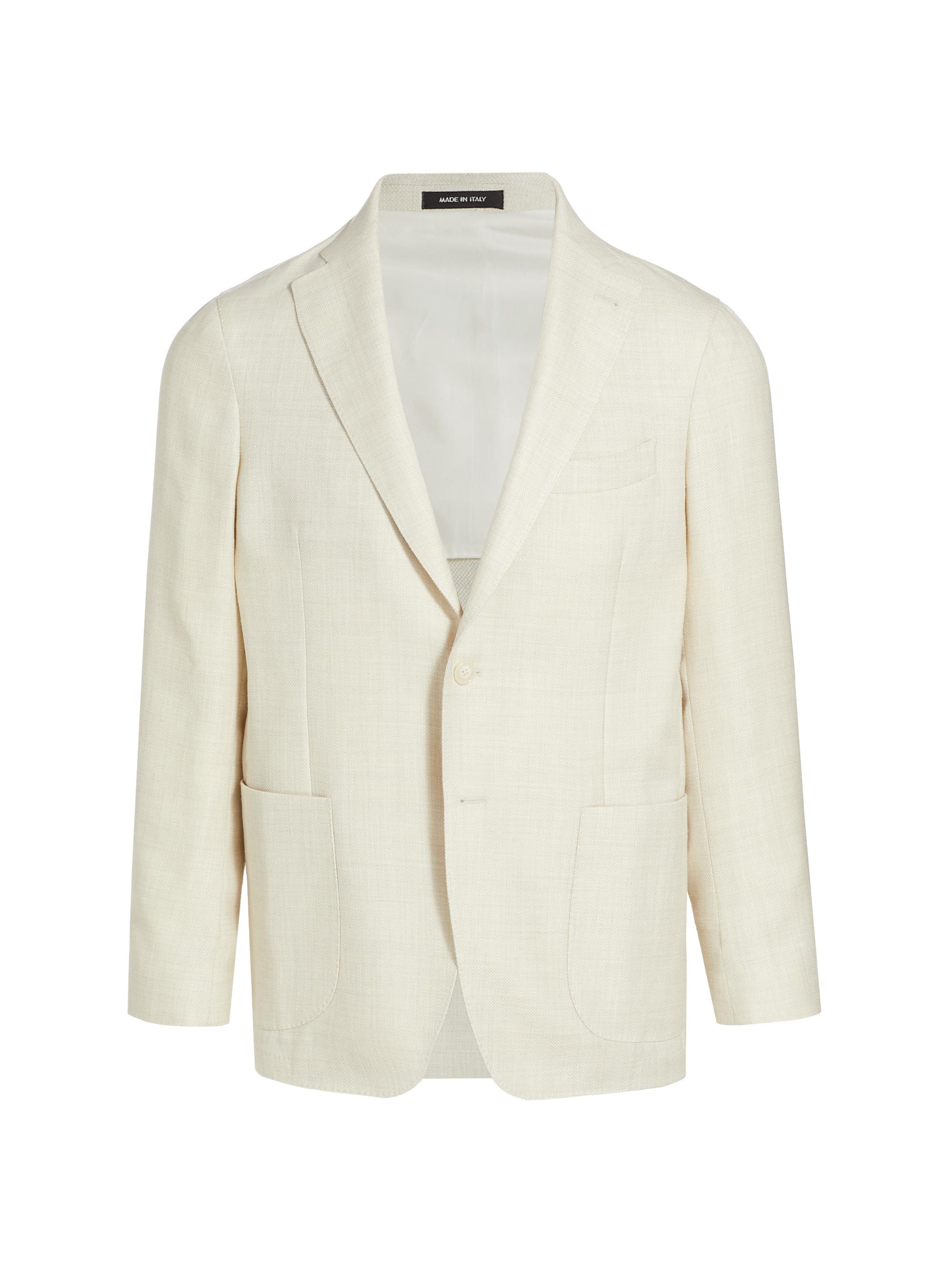 Saks Fifth Avenue Men's COLLECTION Wool-Blend Two-Button Sport Coat - Cream