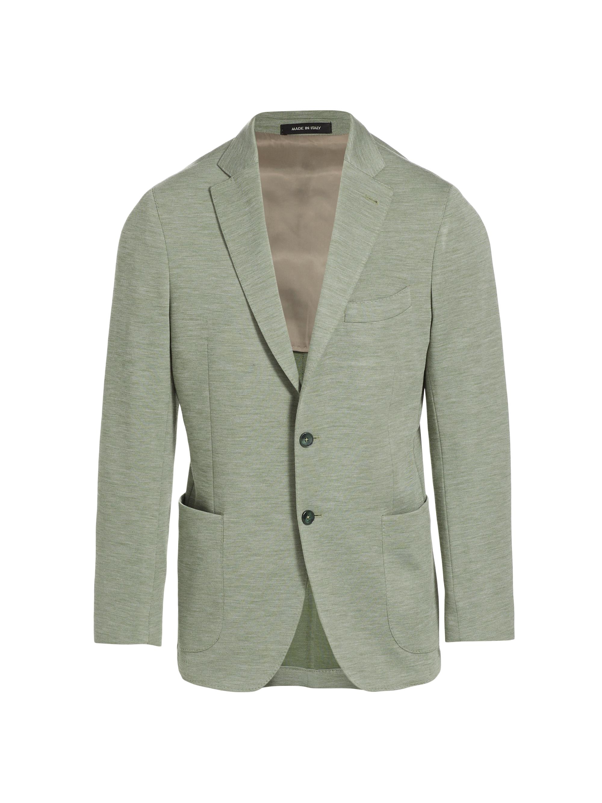 Saks Fifth Avenue Men's COLLECTION Heather Knit Sportcoat - Green