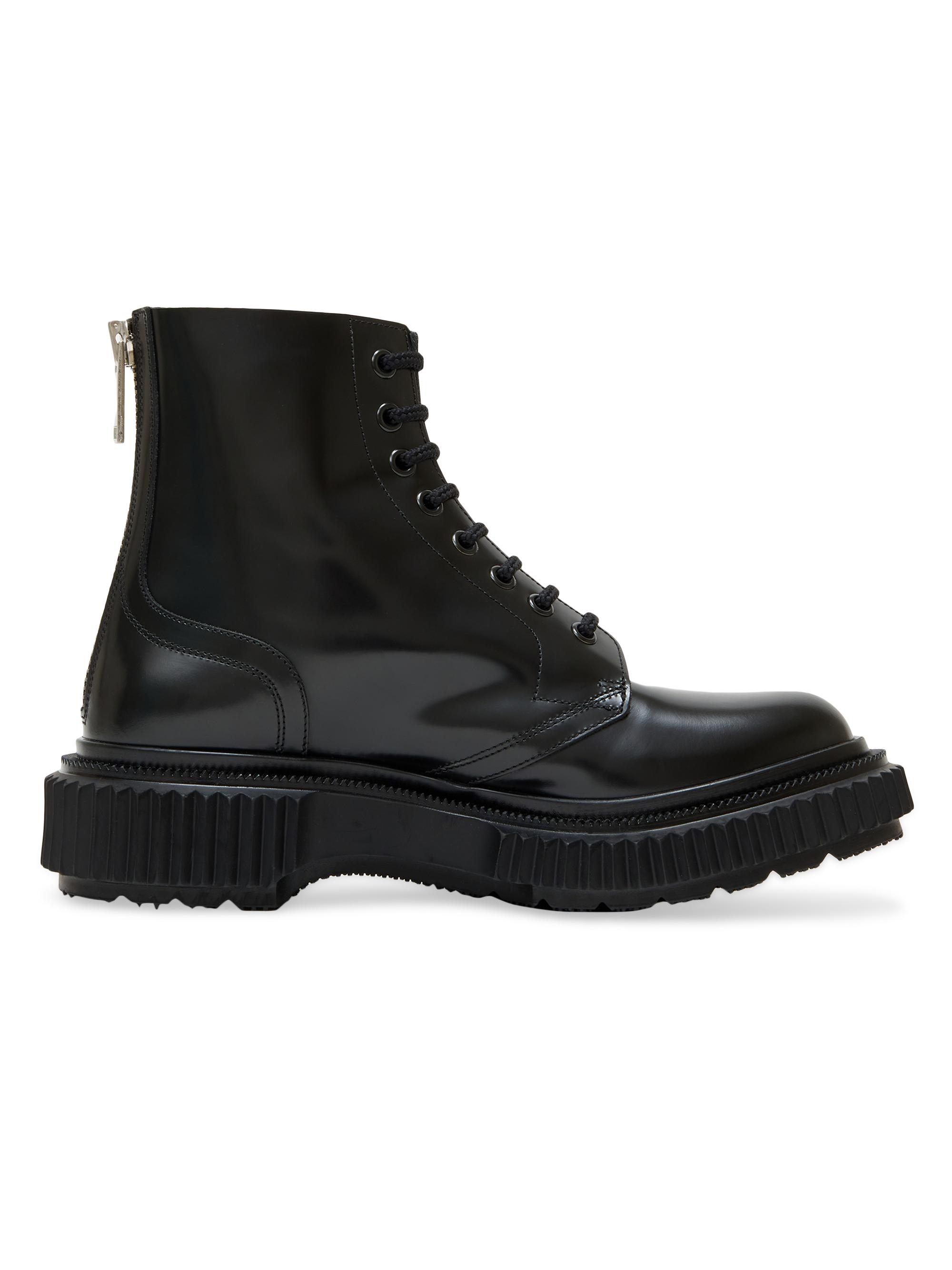 Undercover Adieu x Undercover Leather Lug-Sole Combat Boots | Saks
