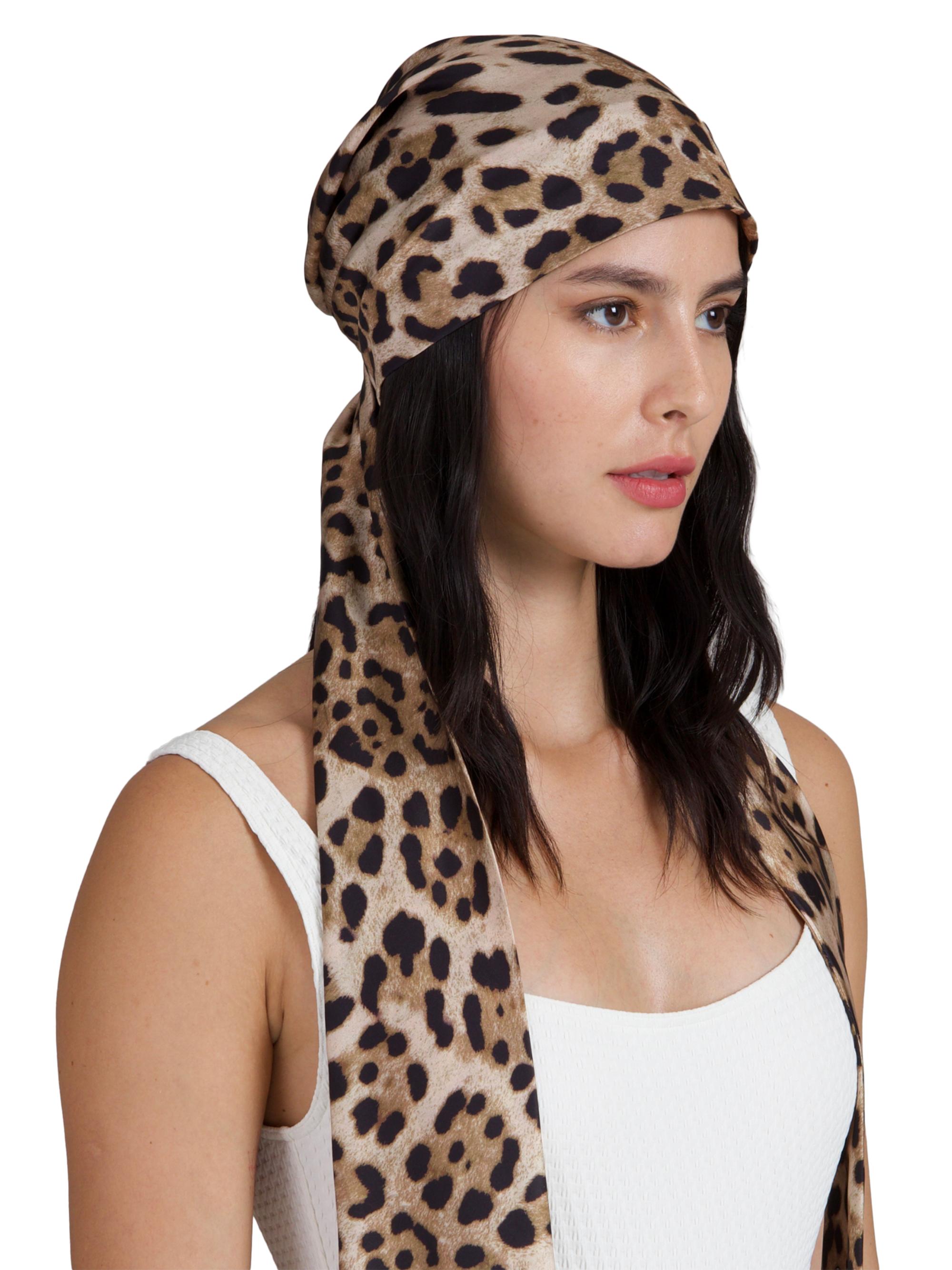 Eugenia Kim Gigi Leopard Headscarf | Saks Fifth Avenue