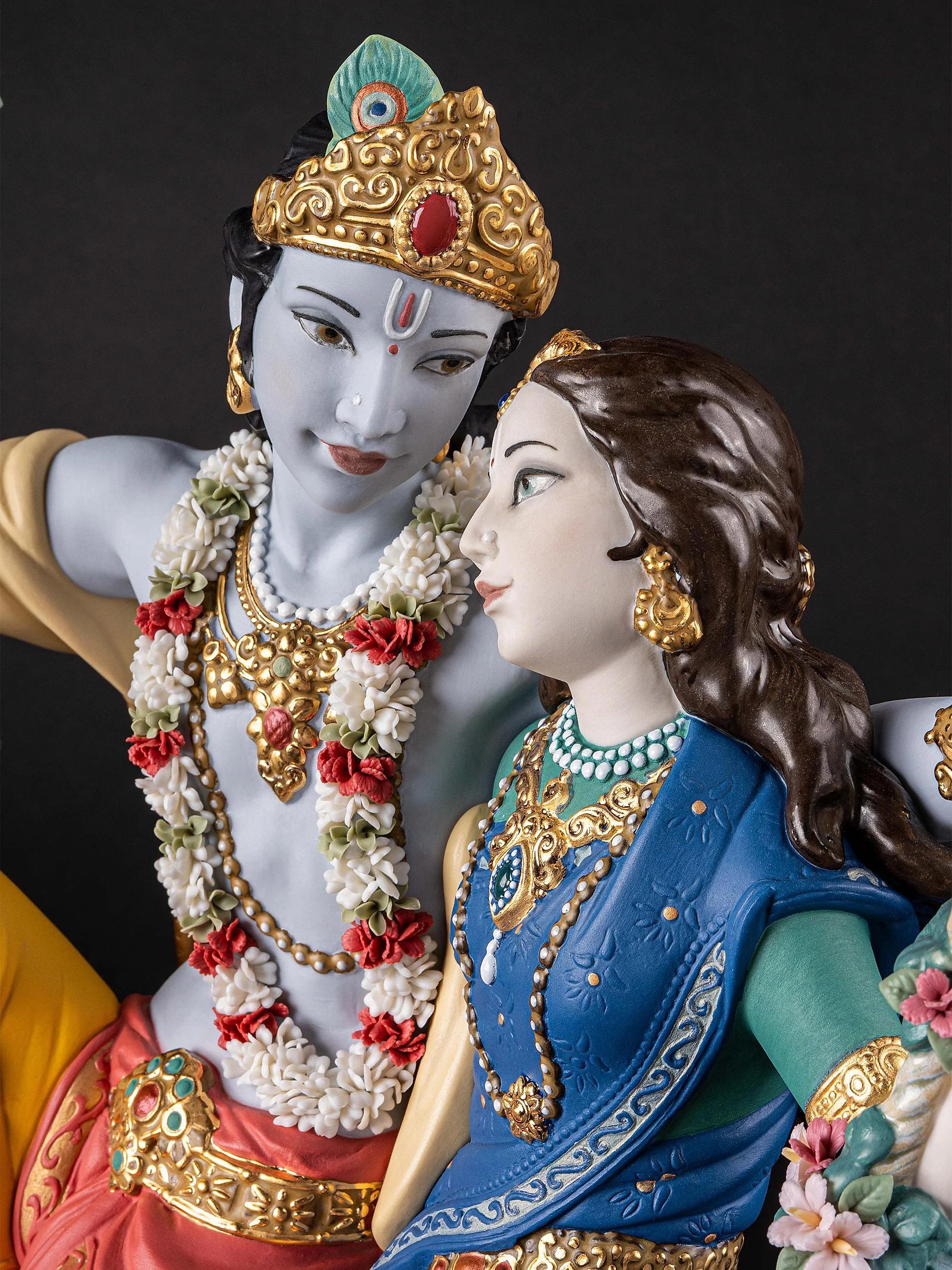 Lladro Radha Krishna on a Swing Figurine | Saks Fifth Avenue