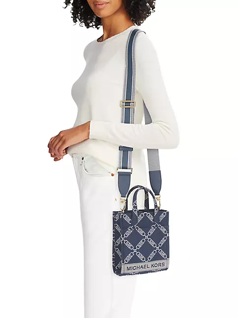 Michael Michael Kors Bags | Michael Kors Jodie Small Logo Jacquard Tote Bag | Color: Black | Size: Os | Gigilil's Closet