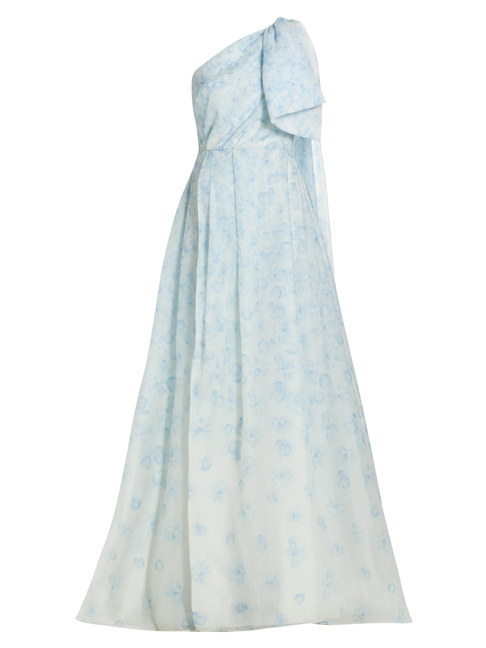 Sachin & Babi Women's Anouk One-Shoulder Print Gown - Degrade Blue Floral