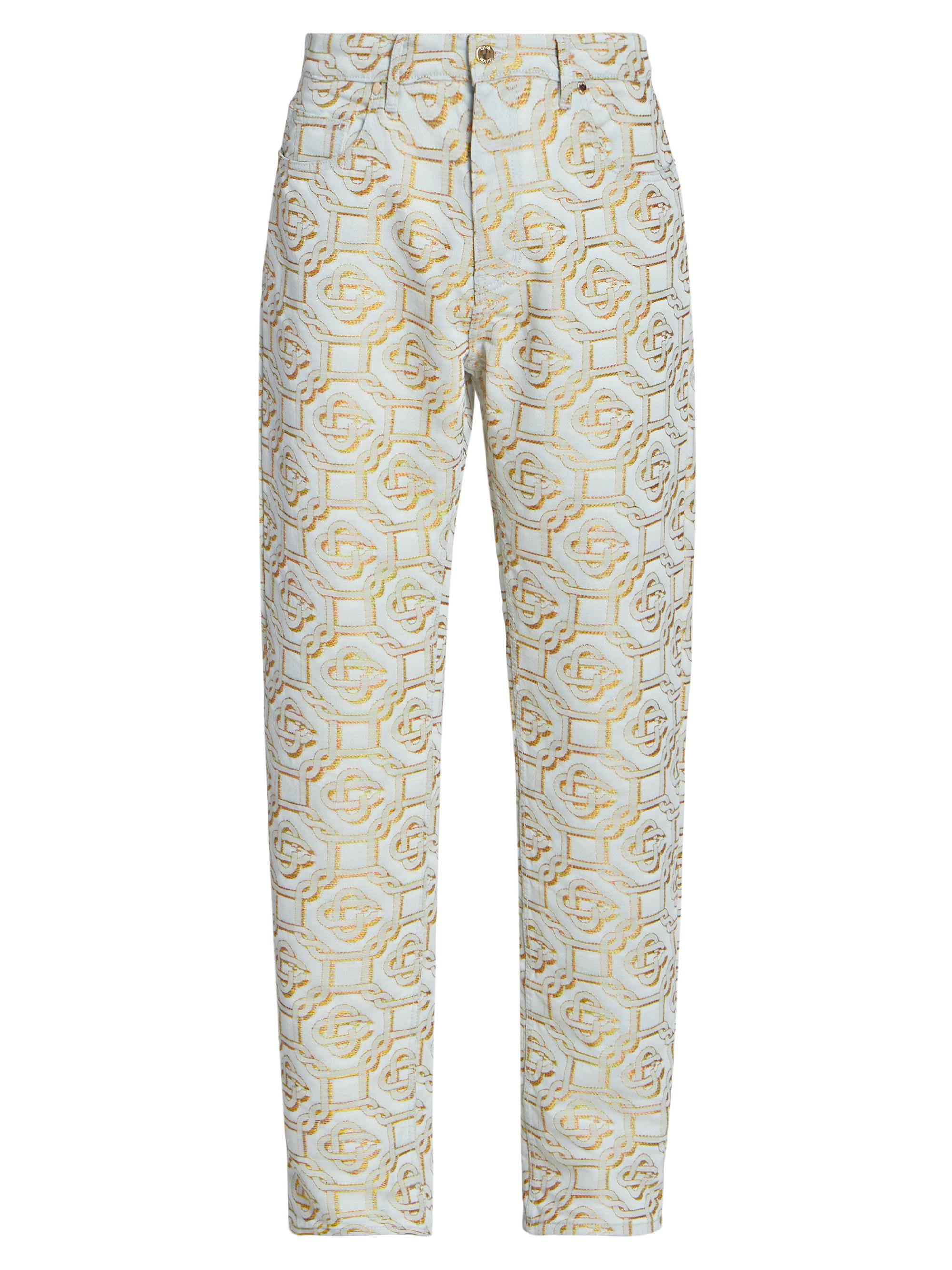 Monogram Straight-Leg Jeans