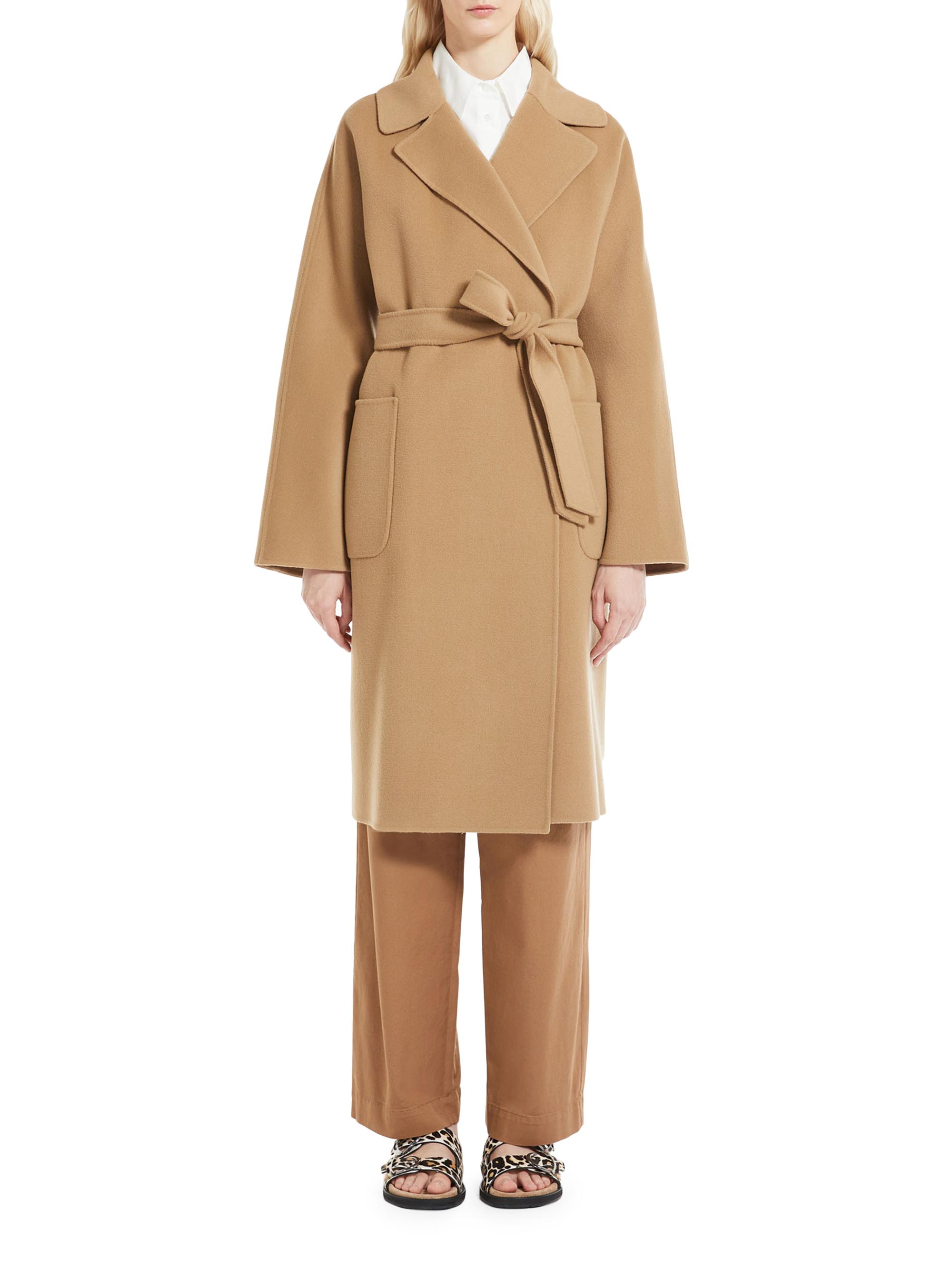 Weekend Max Mara Wool Patch-Pocket Wrap Coat | Saks Fifth Avenue