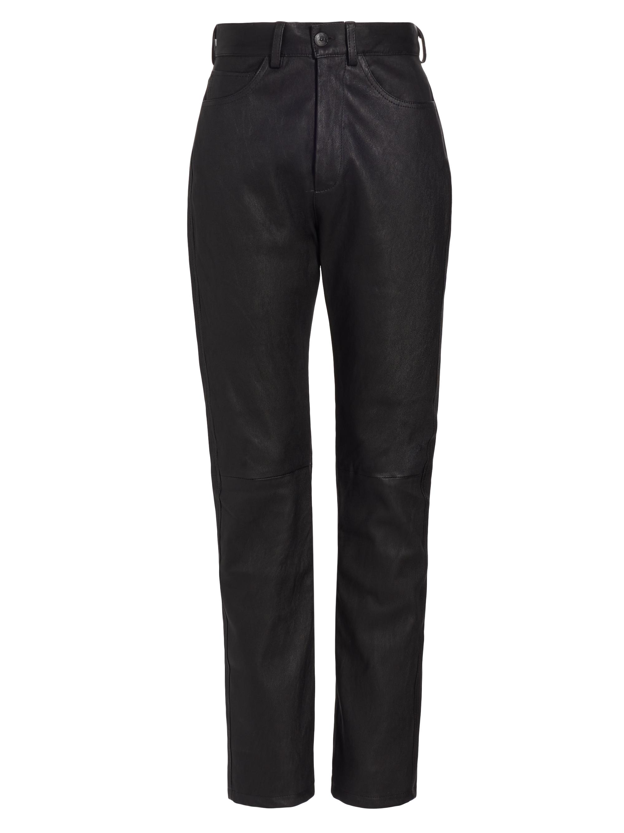 3x1 Women's Maddie High-Rise Leather Pants - Noir