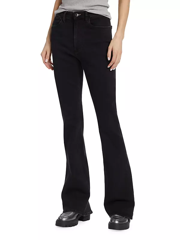 Shop 3x1 Maya Heels High-Rise Stretch Bootcut Jeans | Saks Fifth Avenue | Stretchjeans