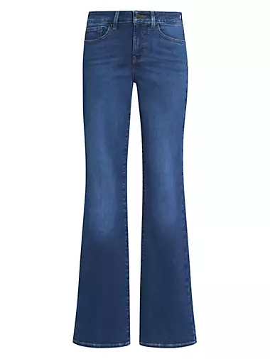 Barbara Mid-Rise Stretch Boot-Cut Jeans