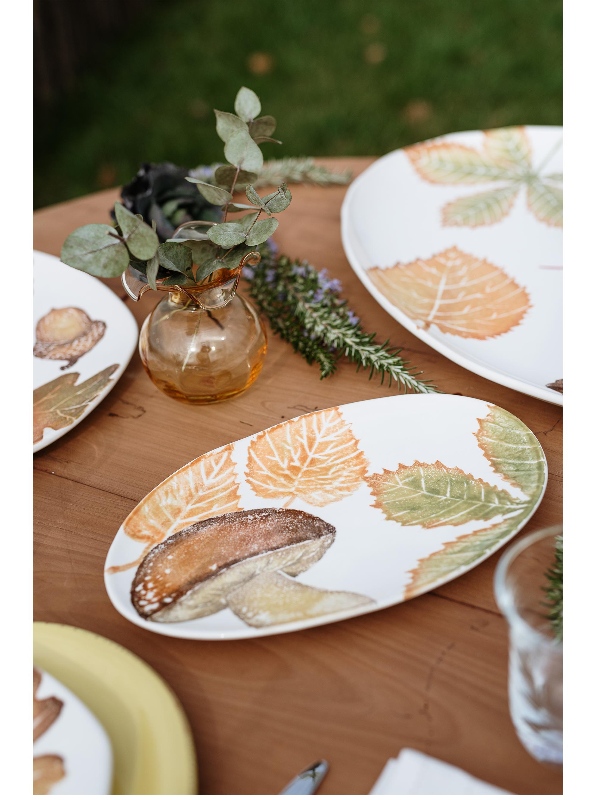 Vietri Autunno Mushroom Small Oval Platter | Saks Fifth Avenue