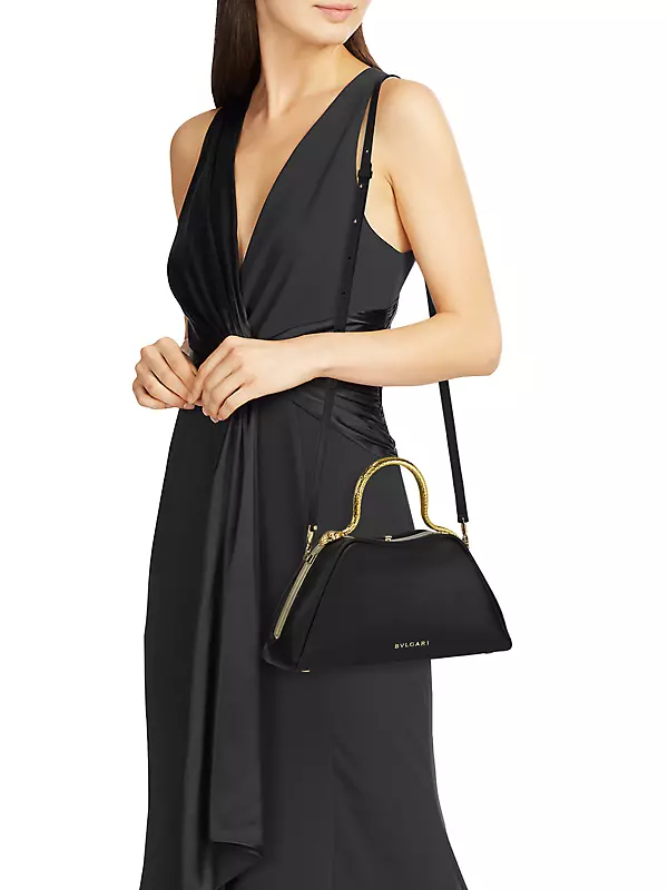 Shop BVLGARI Serpentine Leather Top Handle Bag | Saks Fifth Avenue