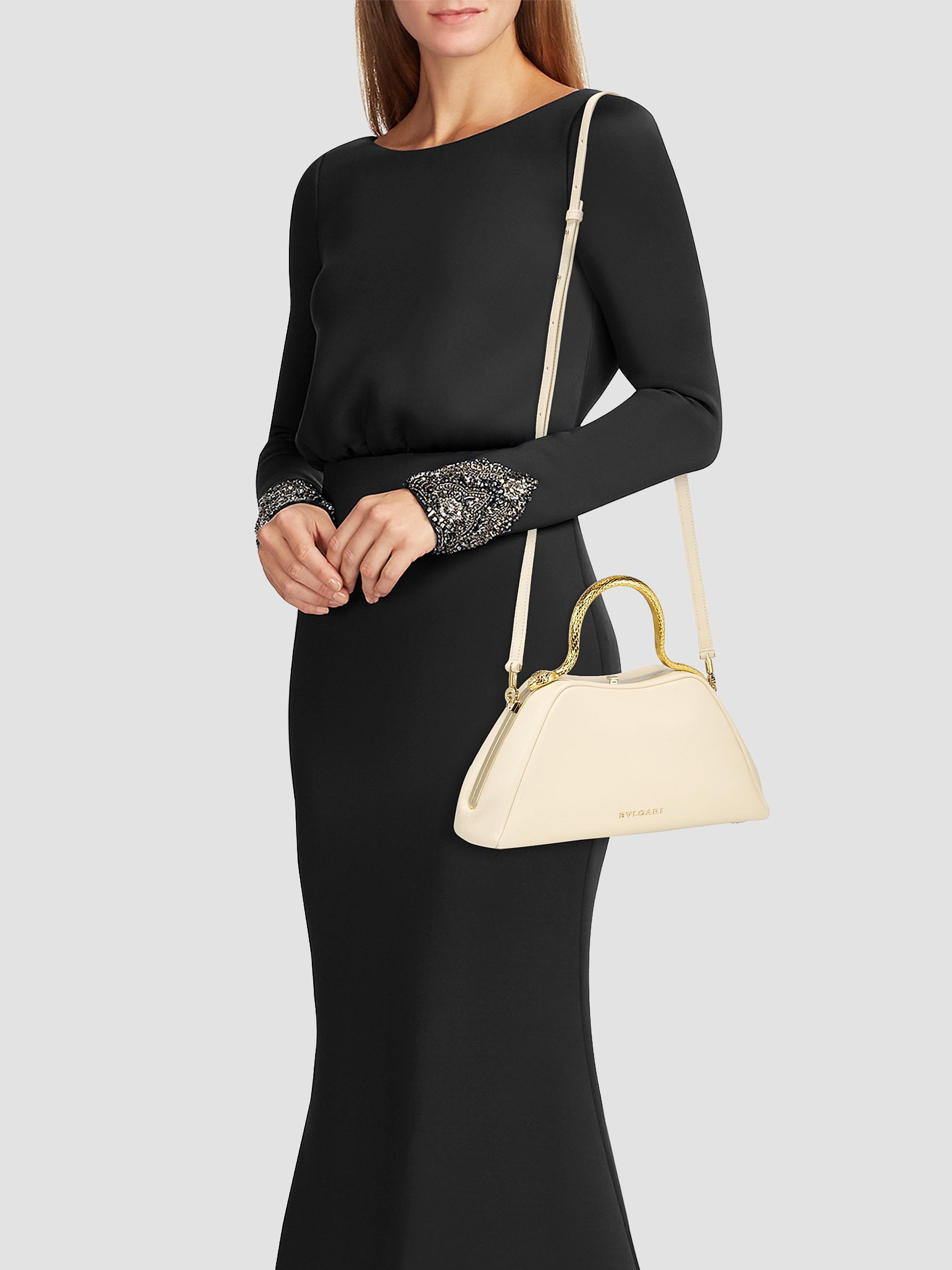 BVLGARI Serpentine Leather Top Handle Bag | Saks Fifth Avenue