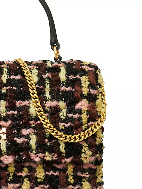 CHANEL Tweed Quilted Medium Chanel 19 Flap Yellow Pink | FASHIONPHILE