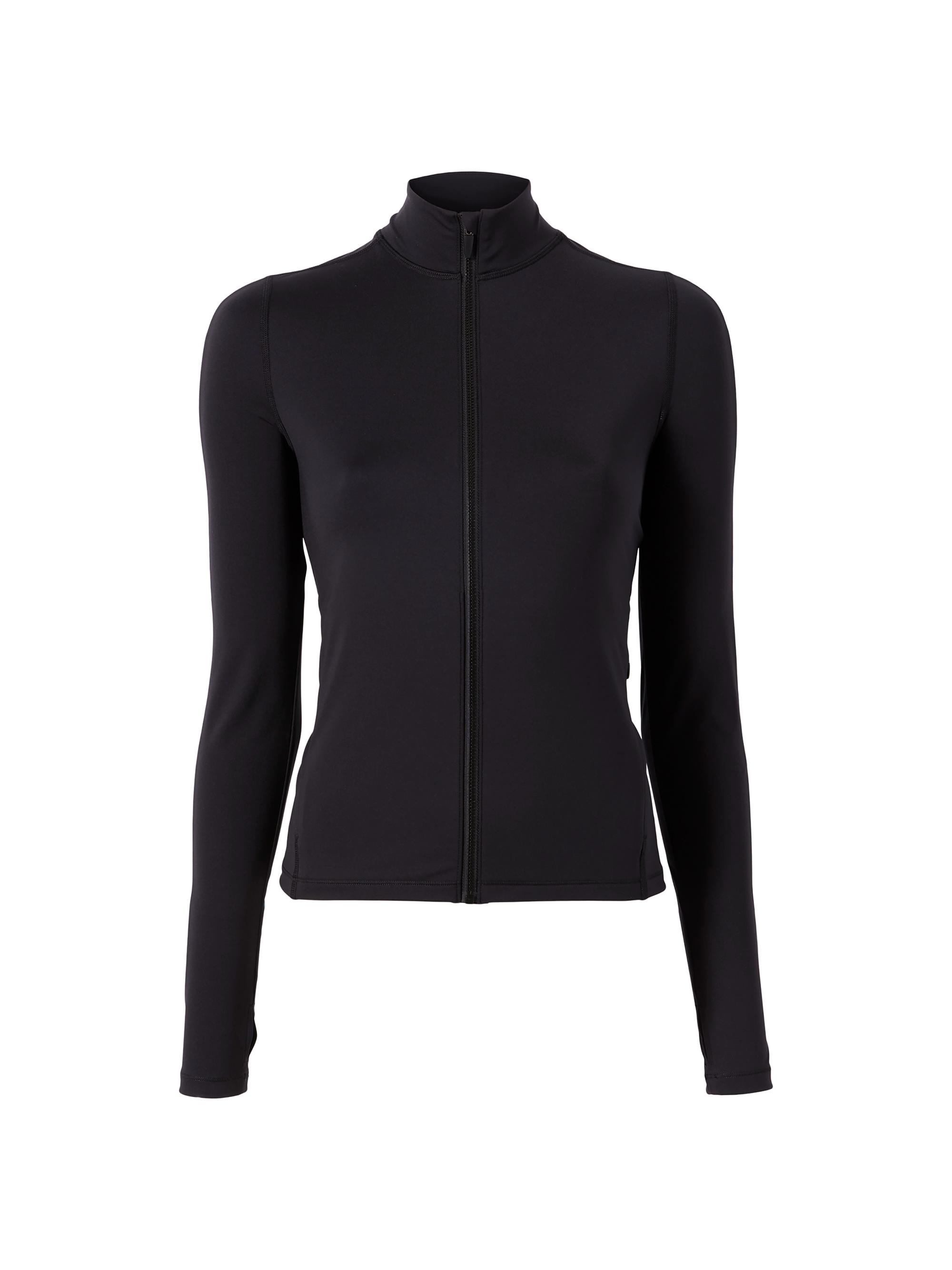 Bandier Women's Encore Zip-Front Performance Jacket - Black