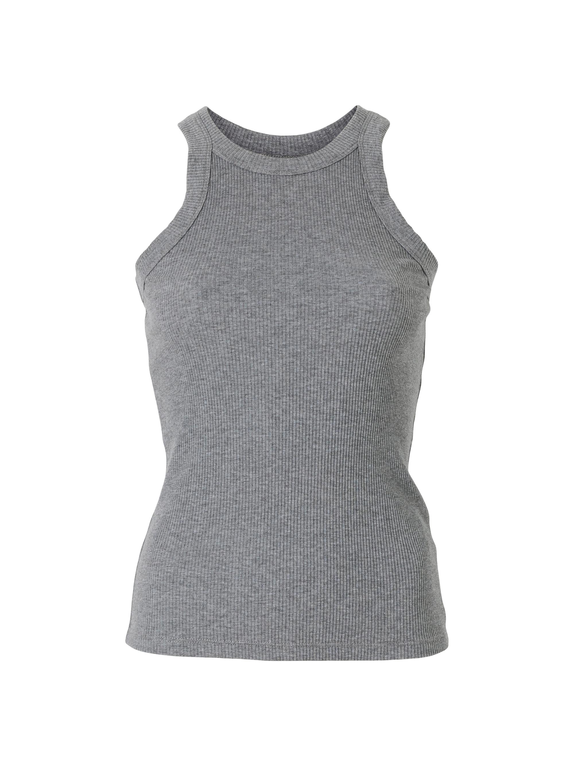 Bandier Women's Wesley Rivington Ribbed Tank - Grey Heather