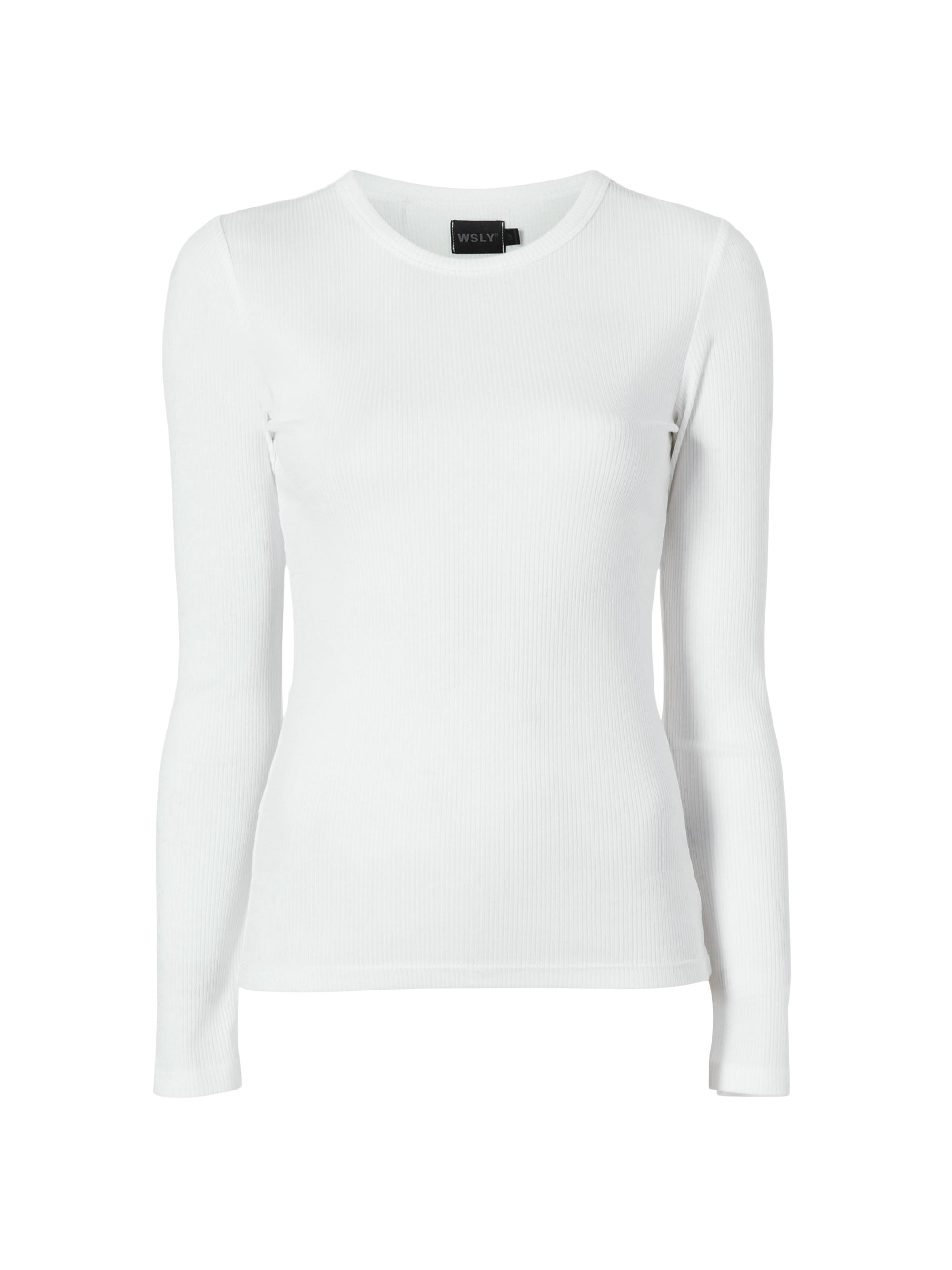 Bandier Women's Rivington Rib-Knit Blouse - White