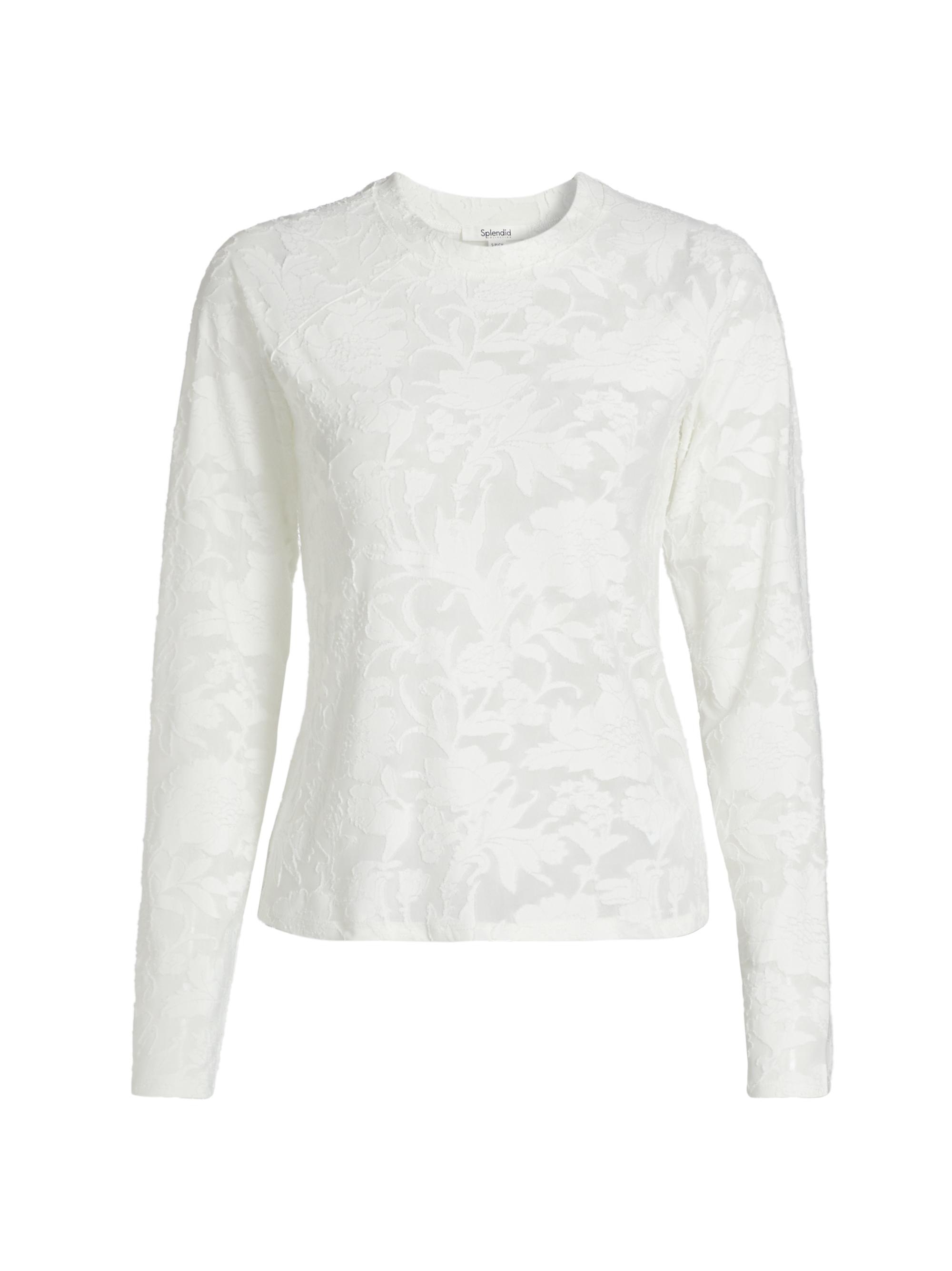 Splendid Women's Cecelia Floral Long-Sleeve T-Shirt - Pale Oak
