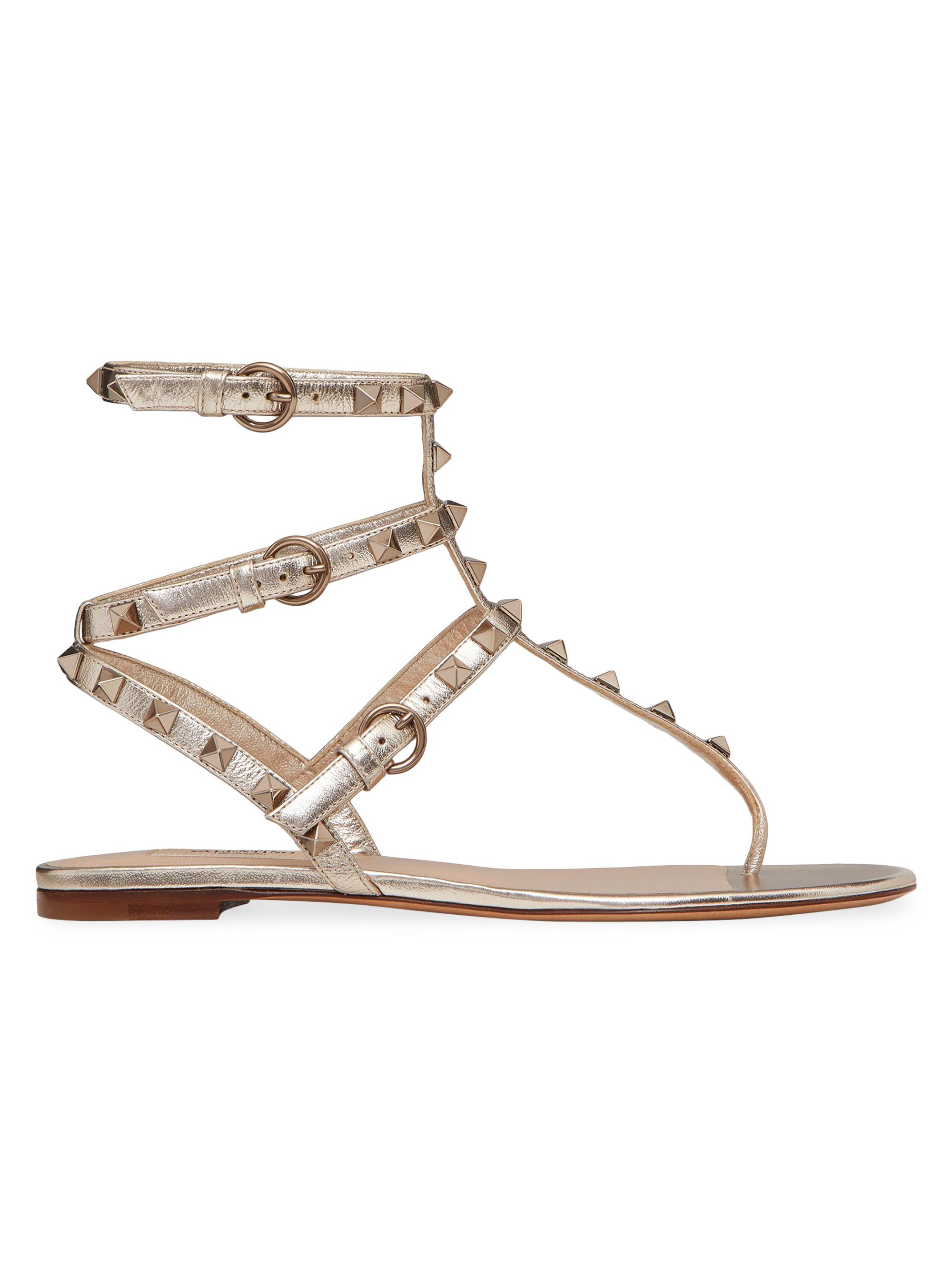 Valentino Valentino Garavani Rockstud flat sandals - White