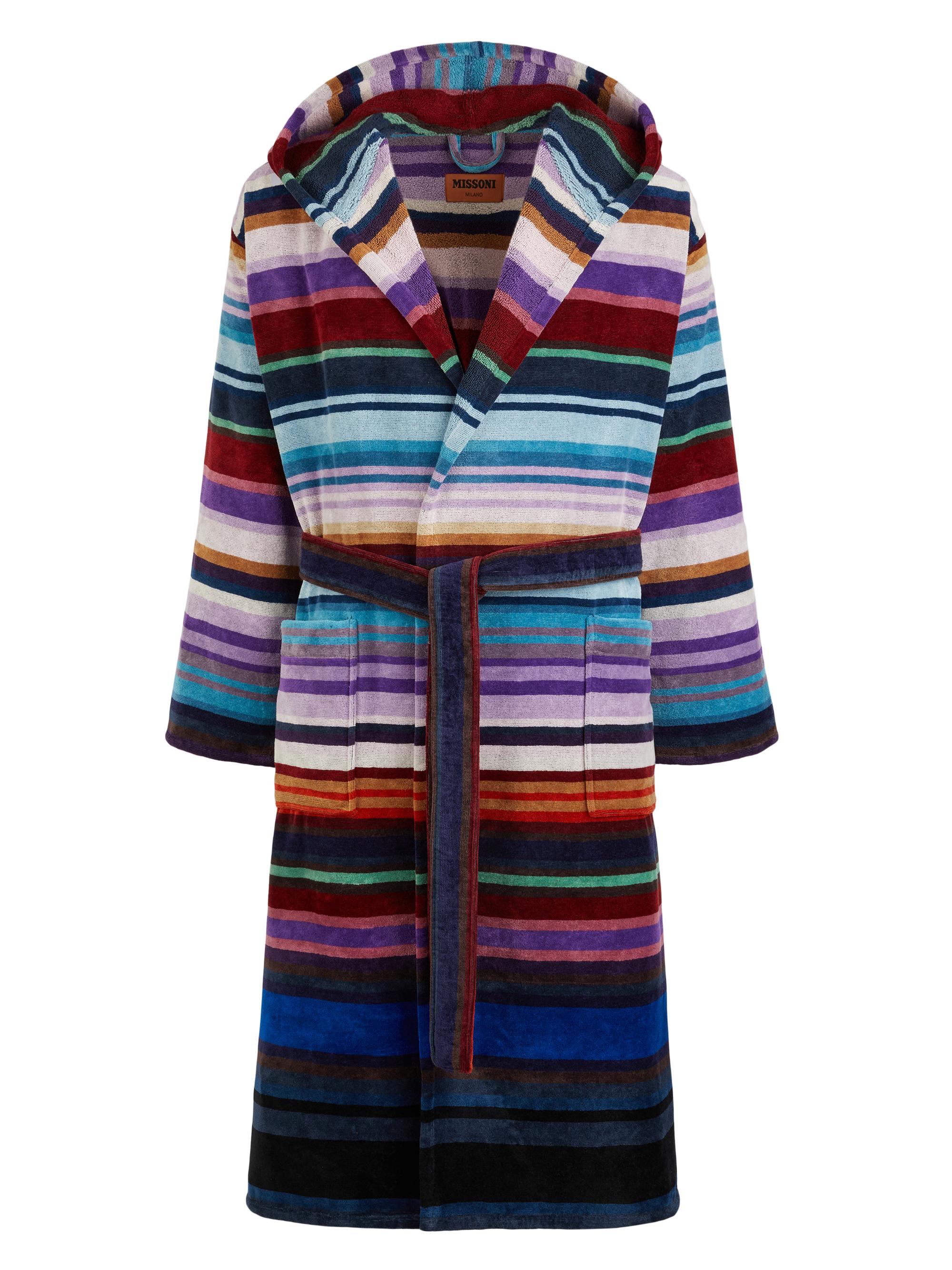 Missoni Cesar Hooded Bath Robe - Blue