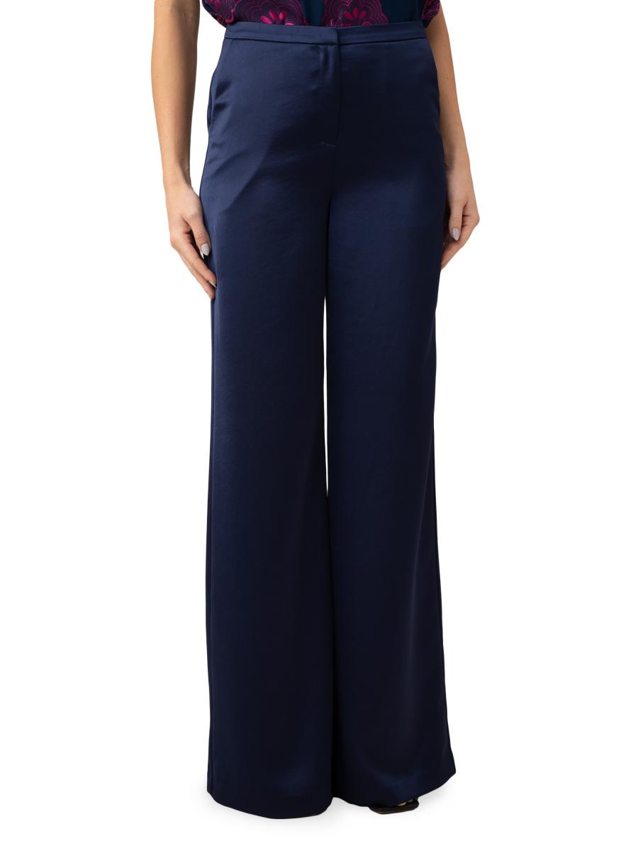 Trina Turk Nolita Wide-Leg Satin Pants | Saks Fifth Avenue