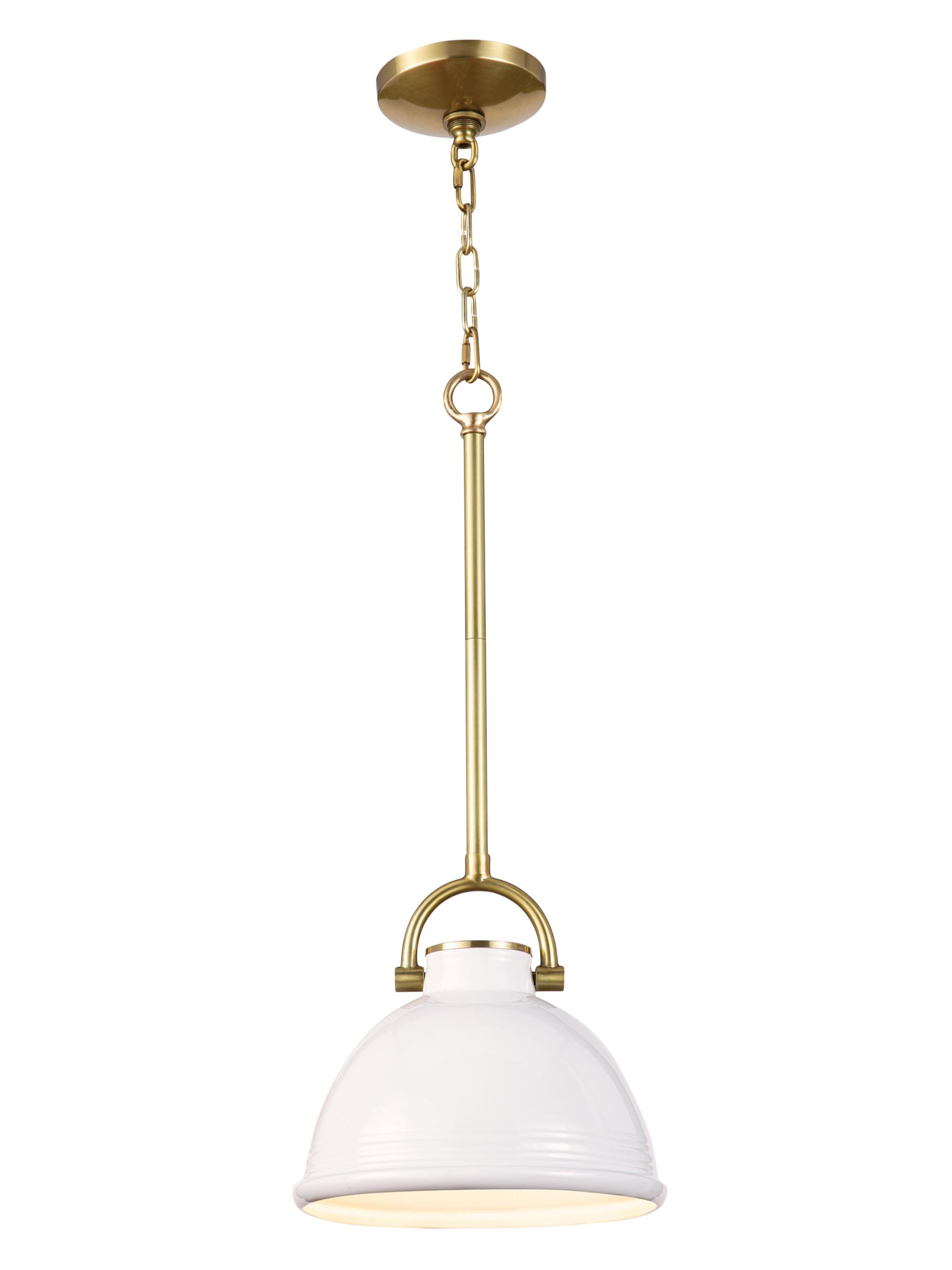 Regina Andrew Eloise Small Ceramic Pendant - White 21H x 9.5W