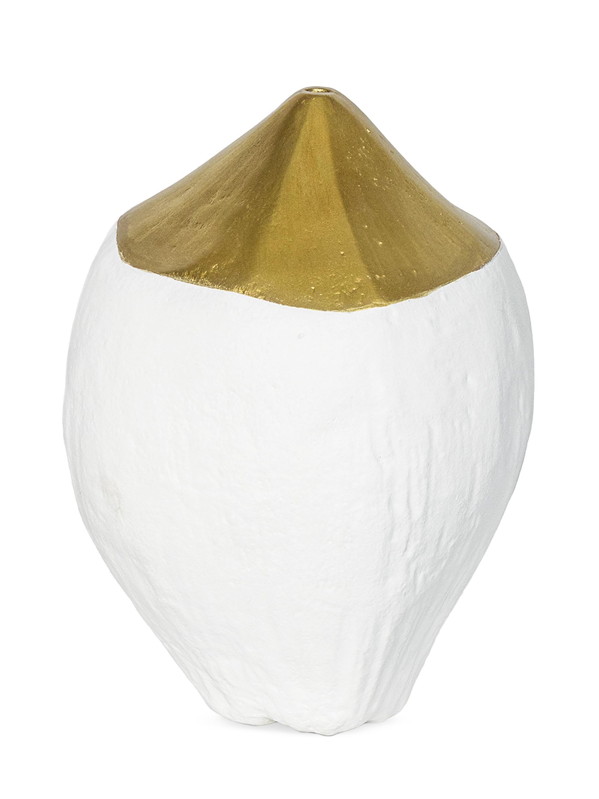 Regina Andrew Coco Metal Vase - White