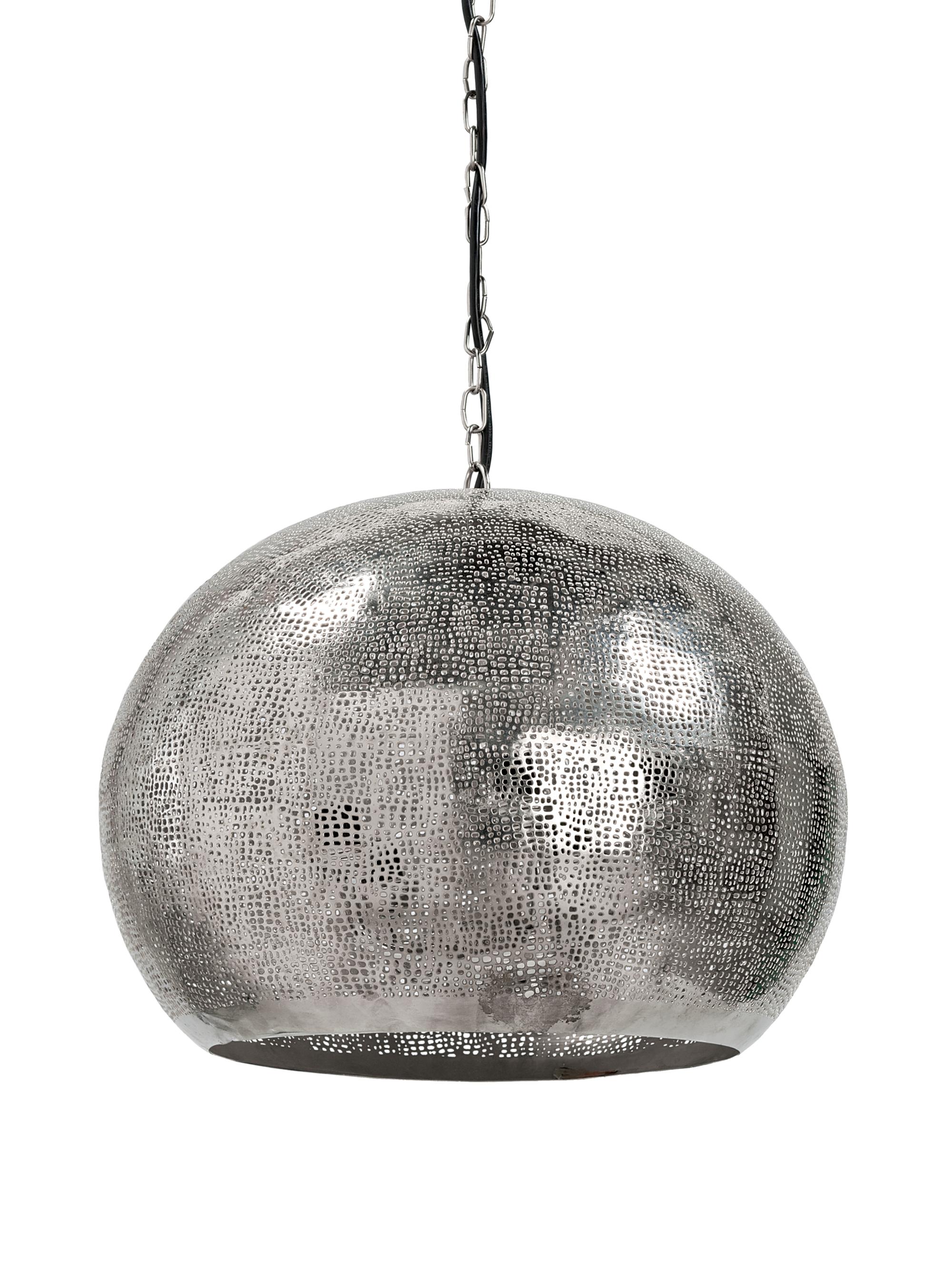 Regina Andrew Pierced Metal Sphere Pendant - Nickel