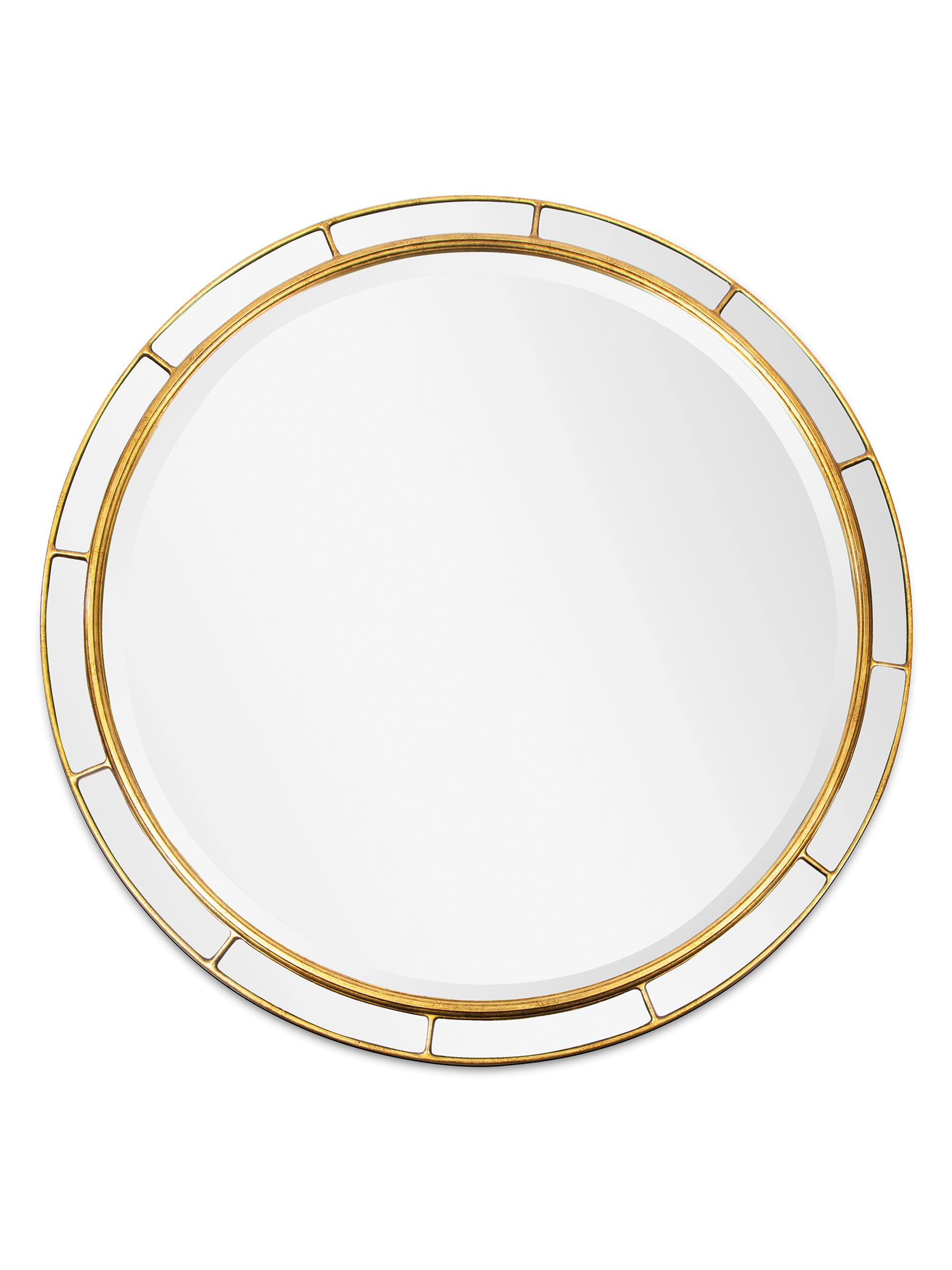 Regina Andrew Plaza Round Mirror - Gold