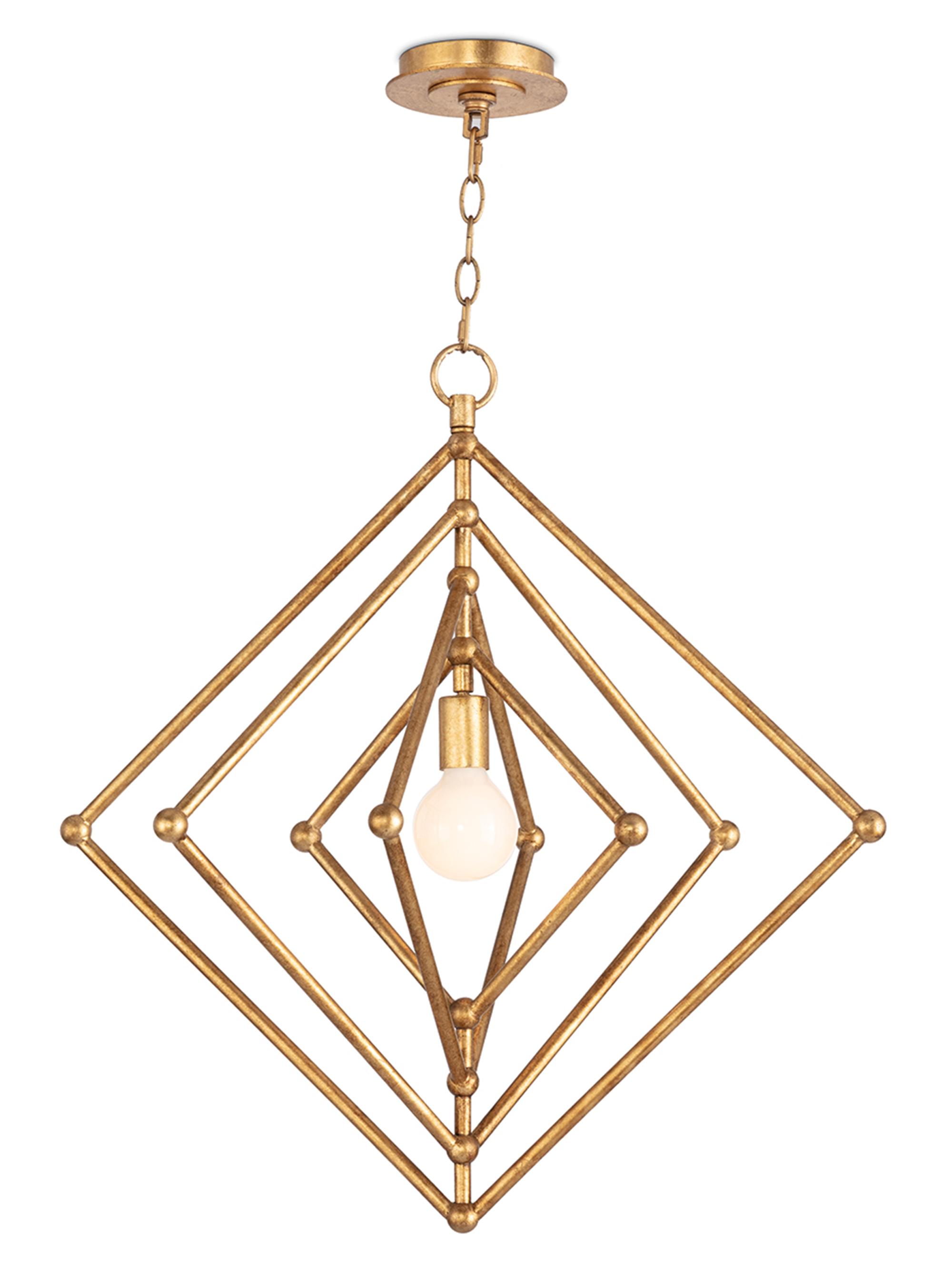 Regina Andrew Selena Square Chandelier - Gold Small