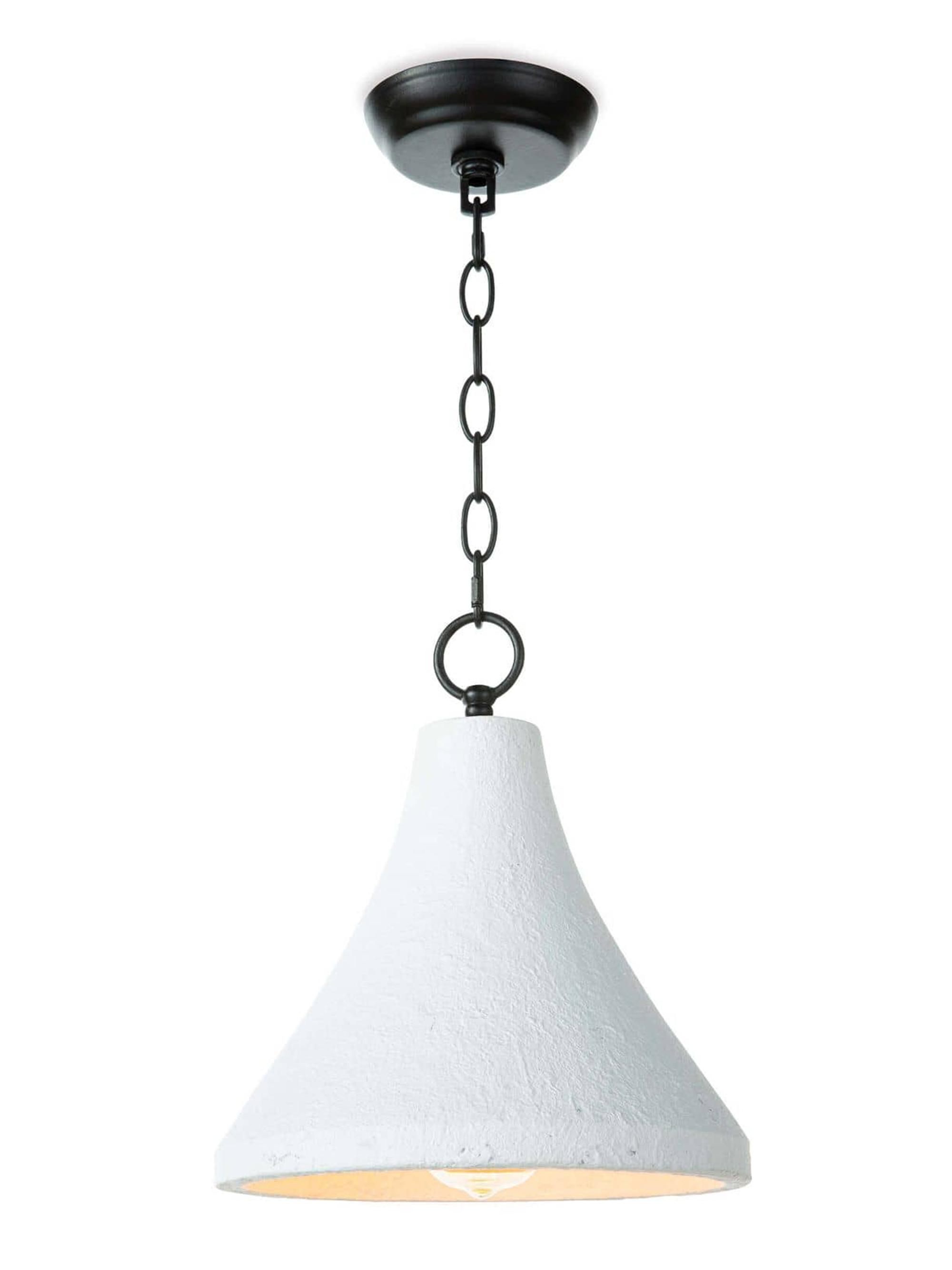 Regina Andrew Billie Concrete Pendant - White 16 x 25