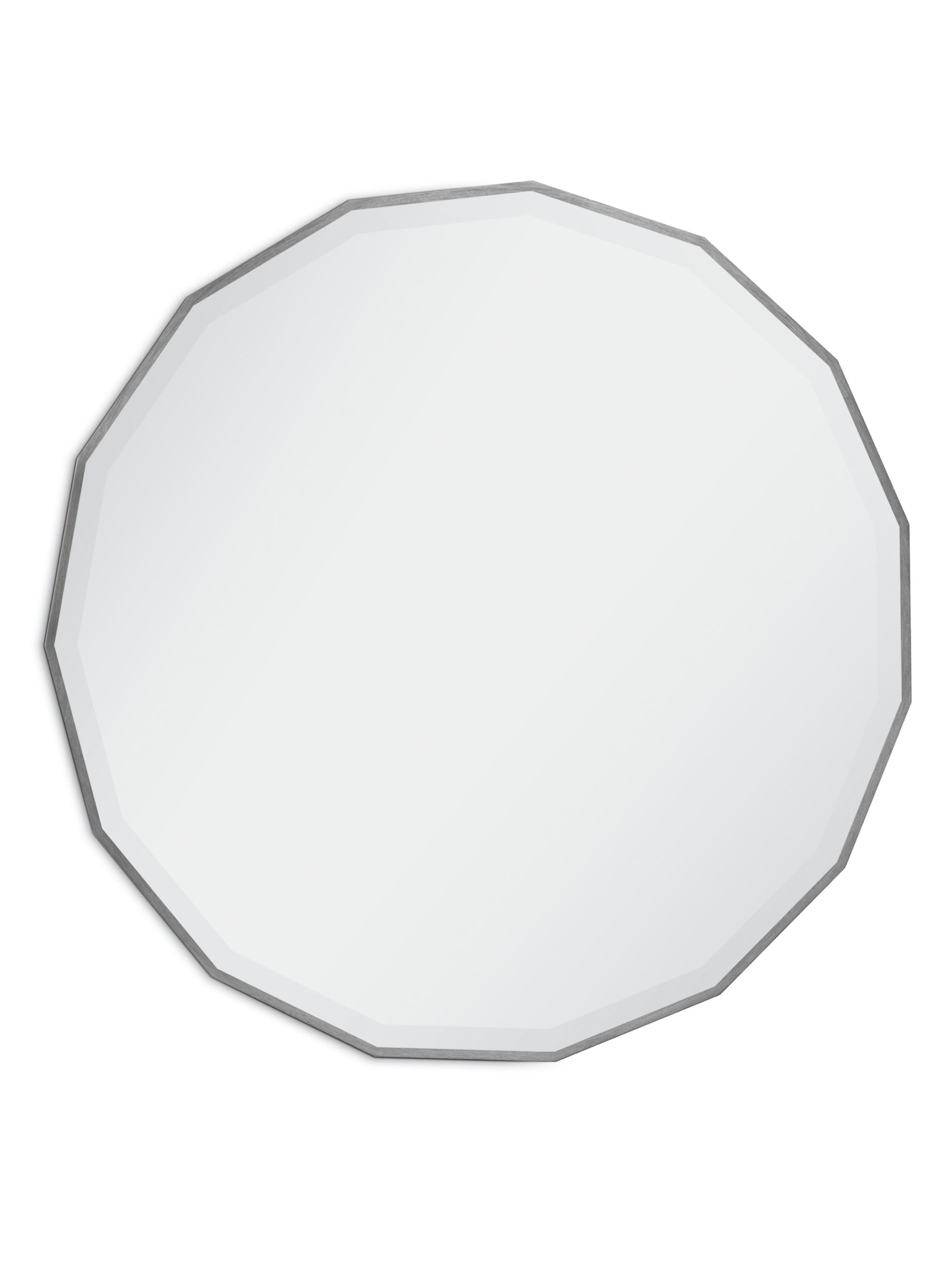 Regina Andrew Tarquin Round Mirror - Silver 32 x 32