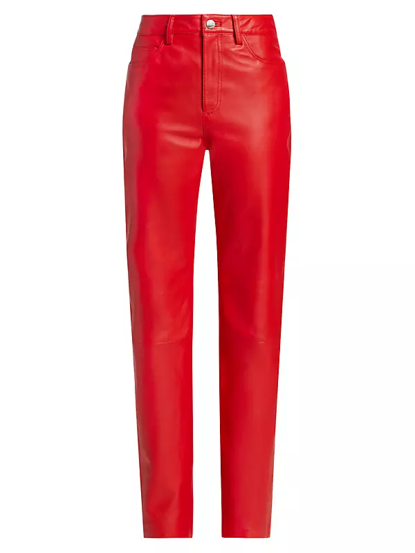 Well Known Faux Leather Leggings (Red)- FINAL SALE – Lilly's Kloset