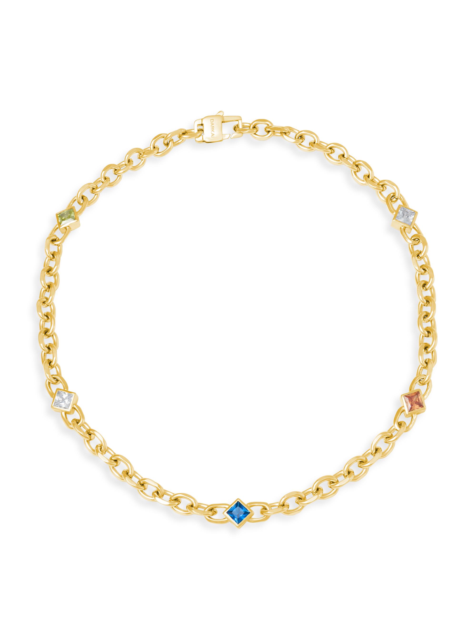 Darkai Women's Via Savona 18K Gold-Plated Cubic Zirconia Chain Necklace - Yellow Gold