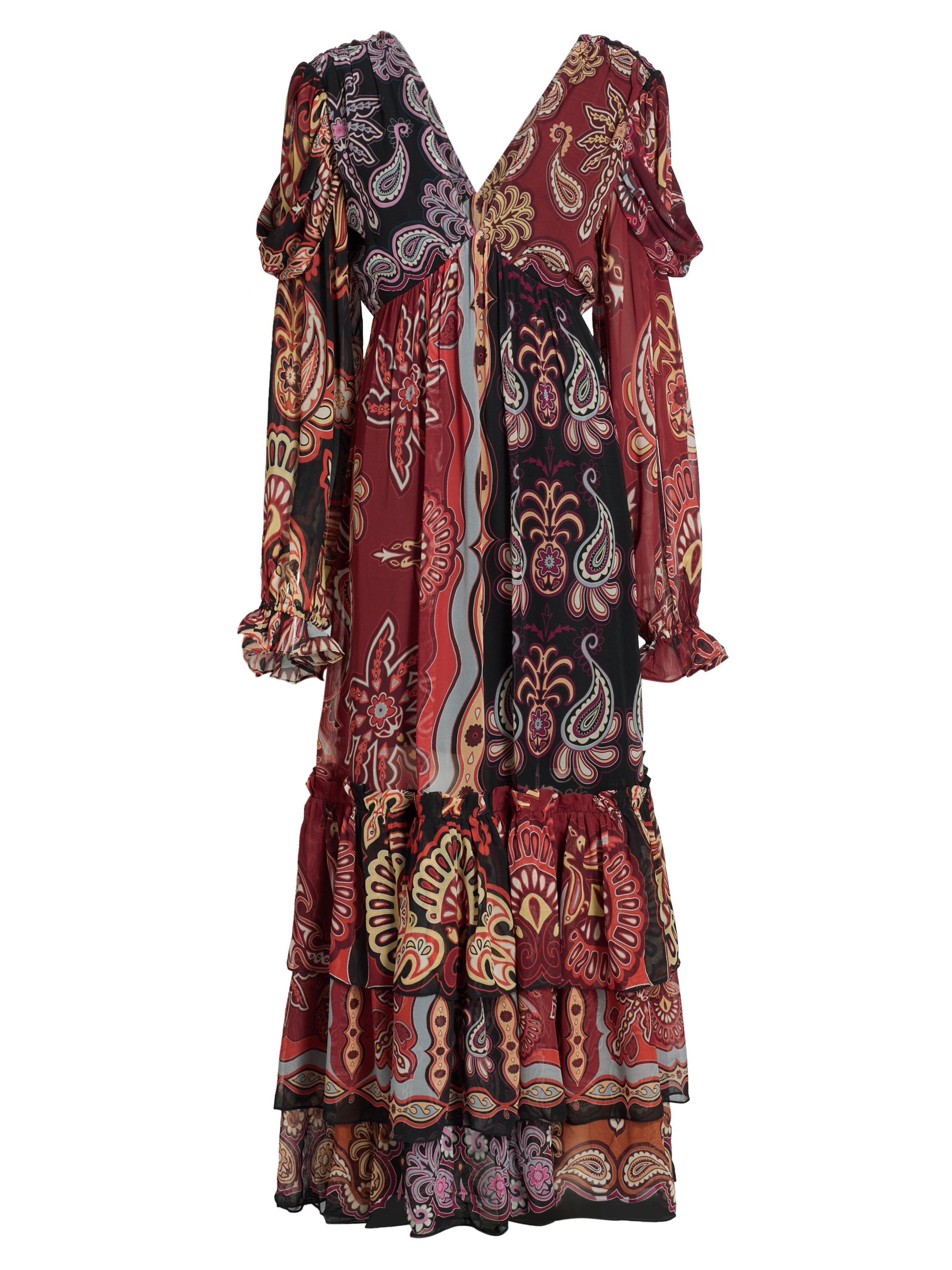 Farm Rio Women's Sweet Mermaids Paisley Maxi Dress - Black