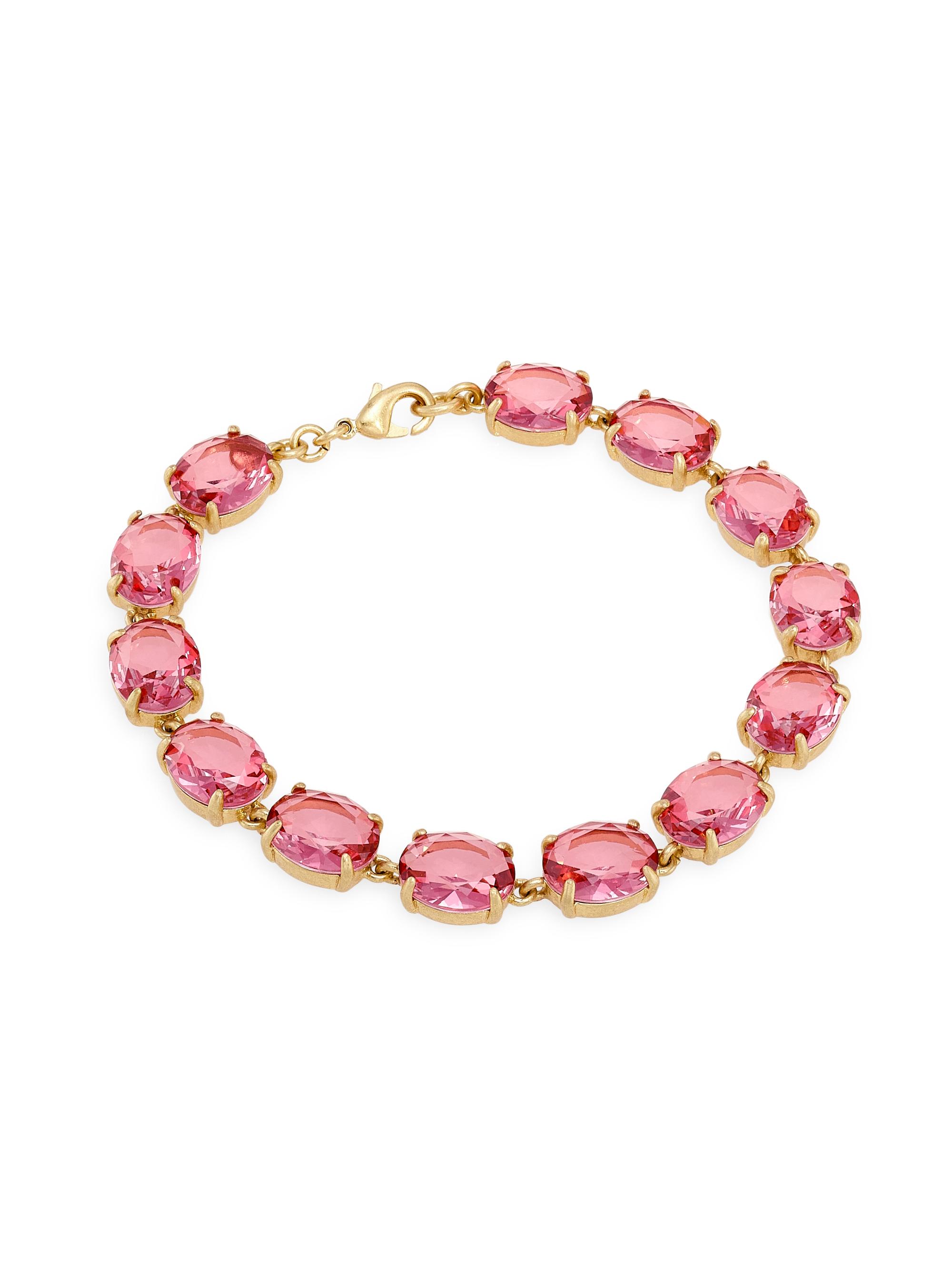 Roxanne Assoulin Women's Gem Palace Royals Goldtone & Glass Stones Bracelet - Rose