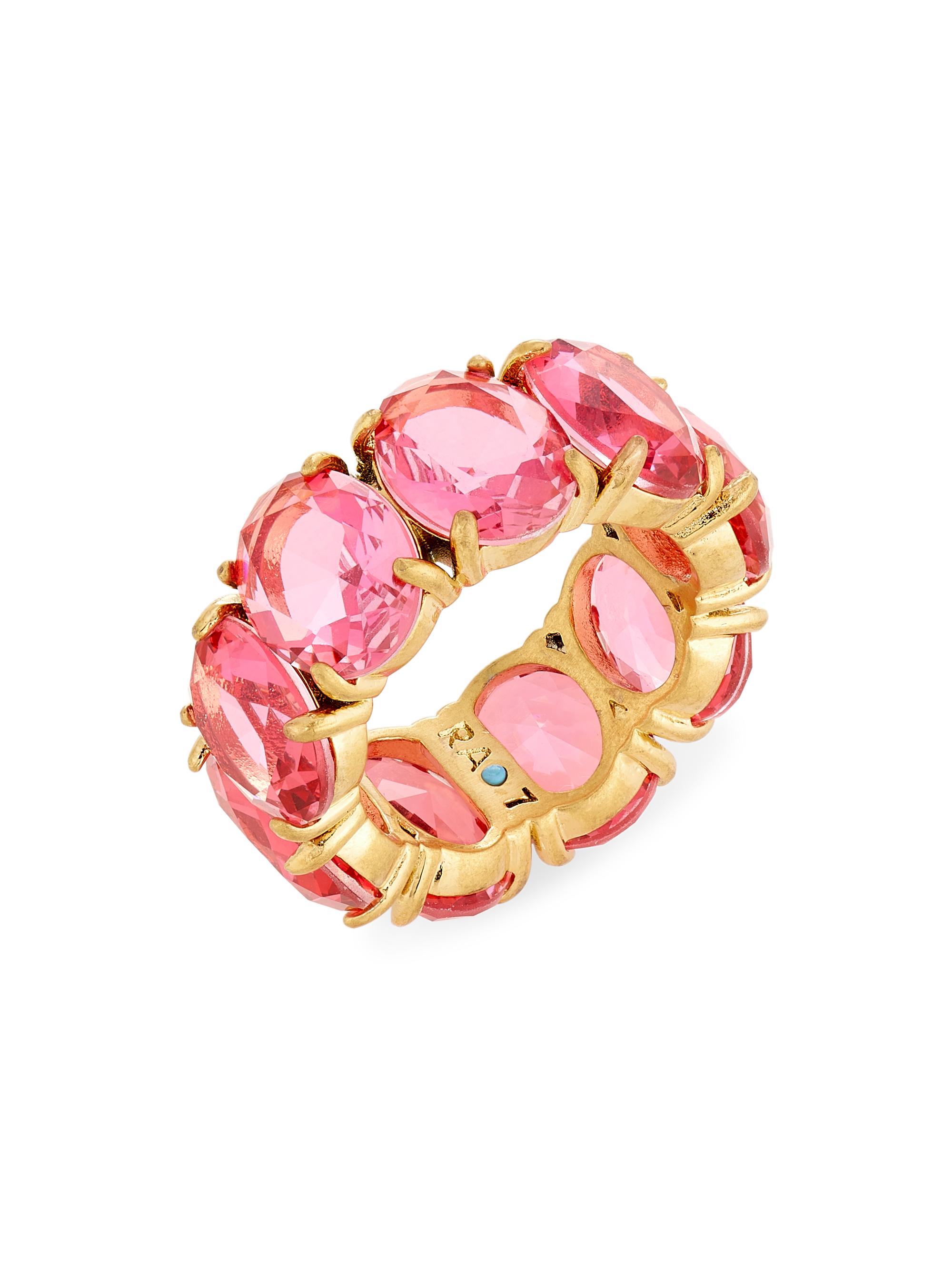 Roxanne Assoulin Women's Gem Palace Royals Goldtone & Glass Stone Ring - Rose