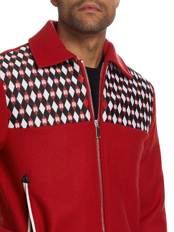 Shop Amiri Diamond Embroidered Work Jacket | Saks Fifth Avenue Shop Amiri Diamond Embroidered Work Jacket | Saks Fifth Avenue