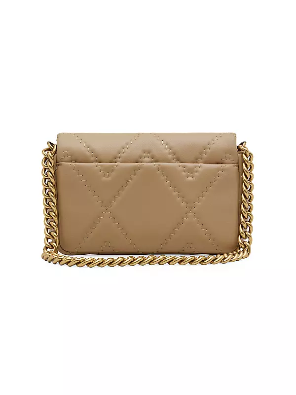 Cream Leather-Look Quilted Chain Strap Shoulder Bag | New Look