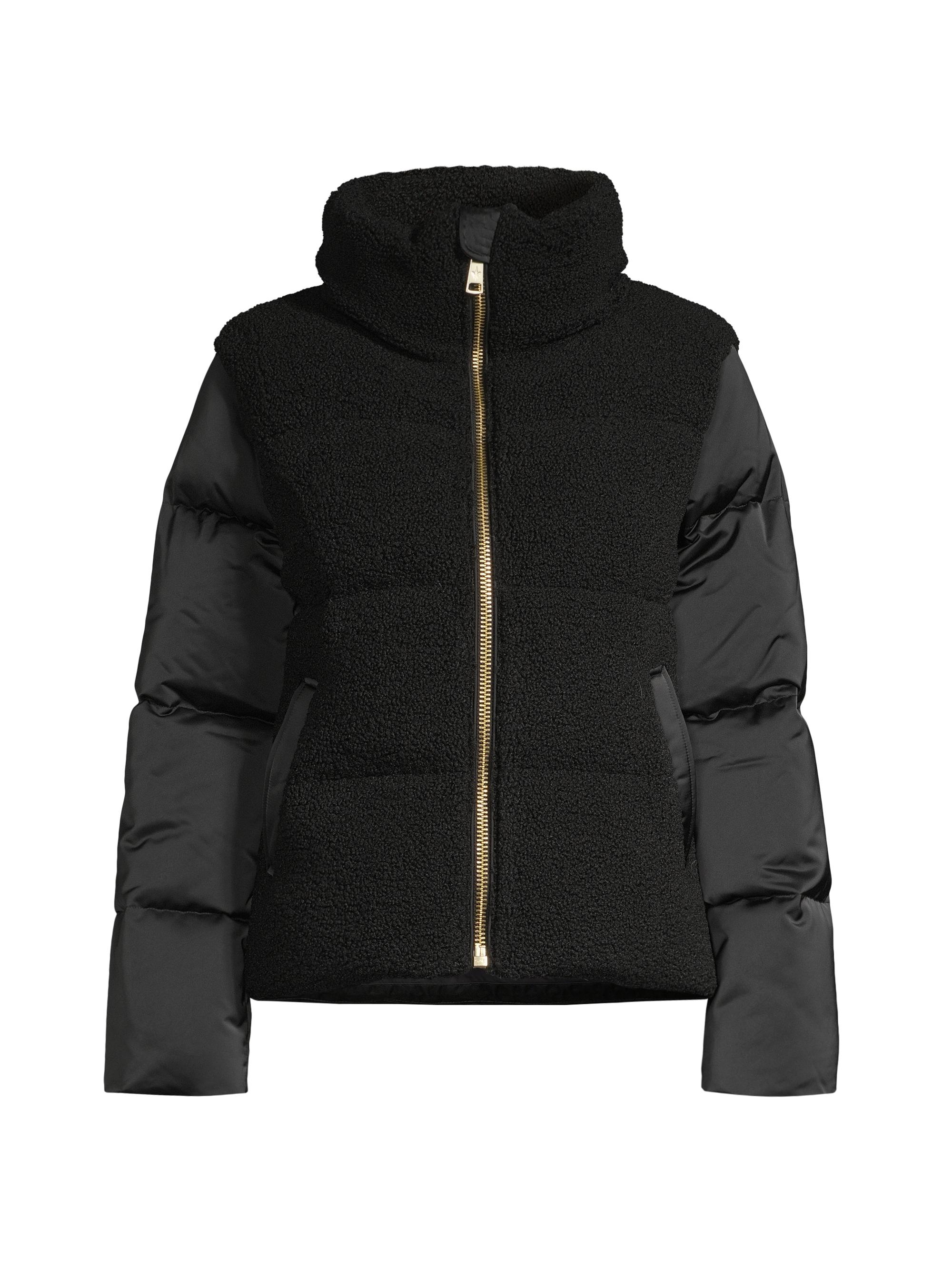 Nicole Benisti Women's Una Faux Shearling Down Jacket - Black