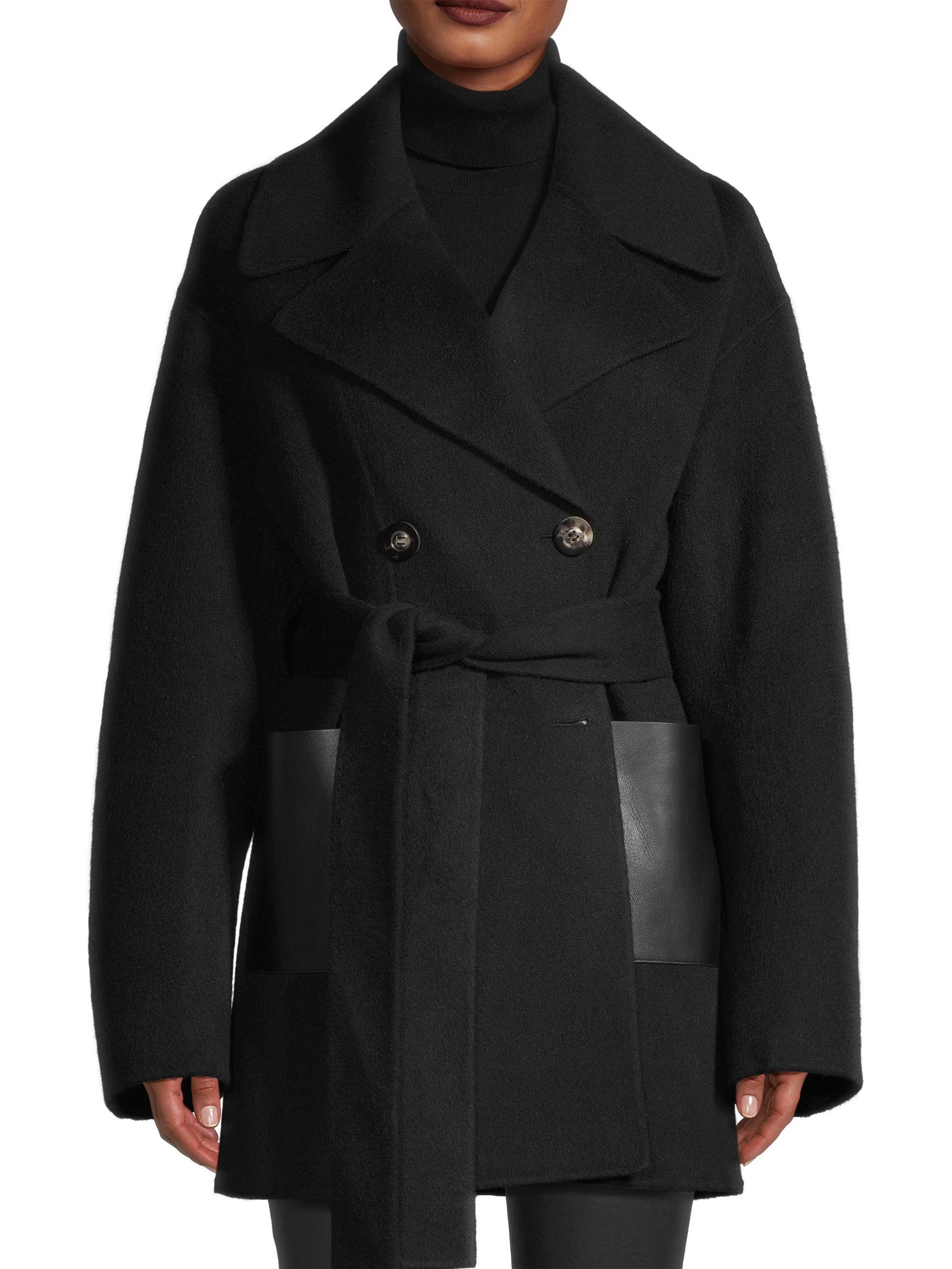 Nicole Benisti Raquel Wool-Camel Wrap Coat | Saks Fifth Avenue