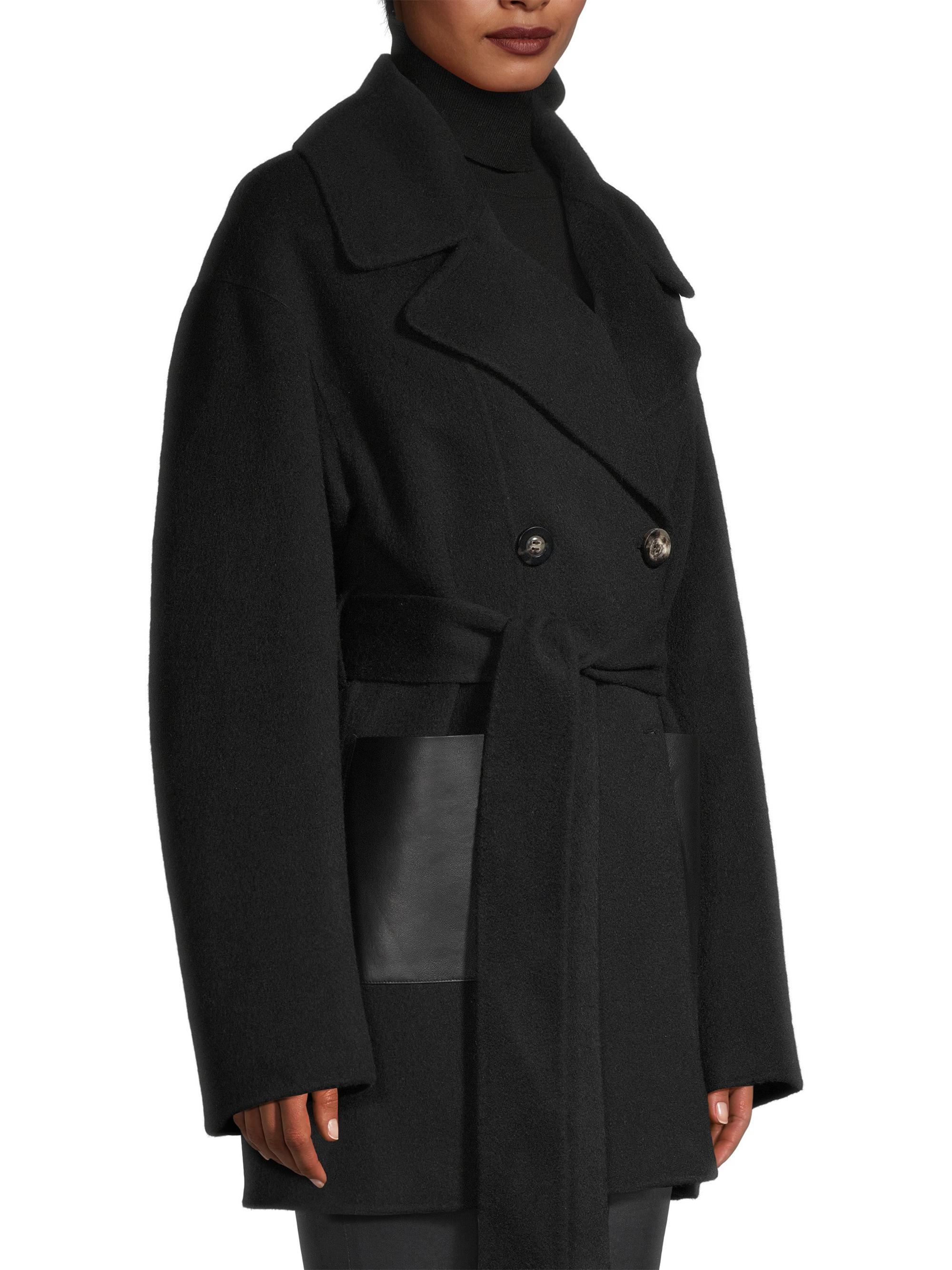 Nicole Benisti Raquel Wool-Camel Wrap Coat | Saks Fifth Avenue